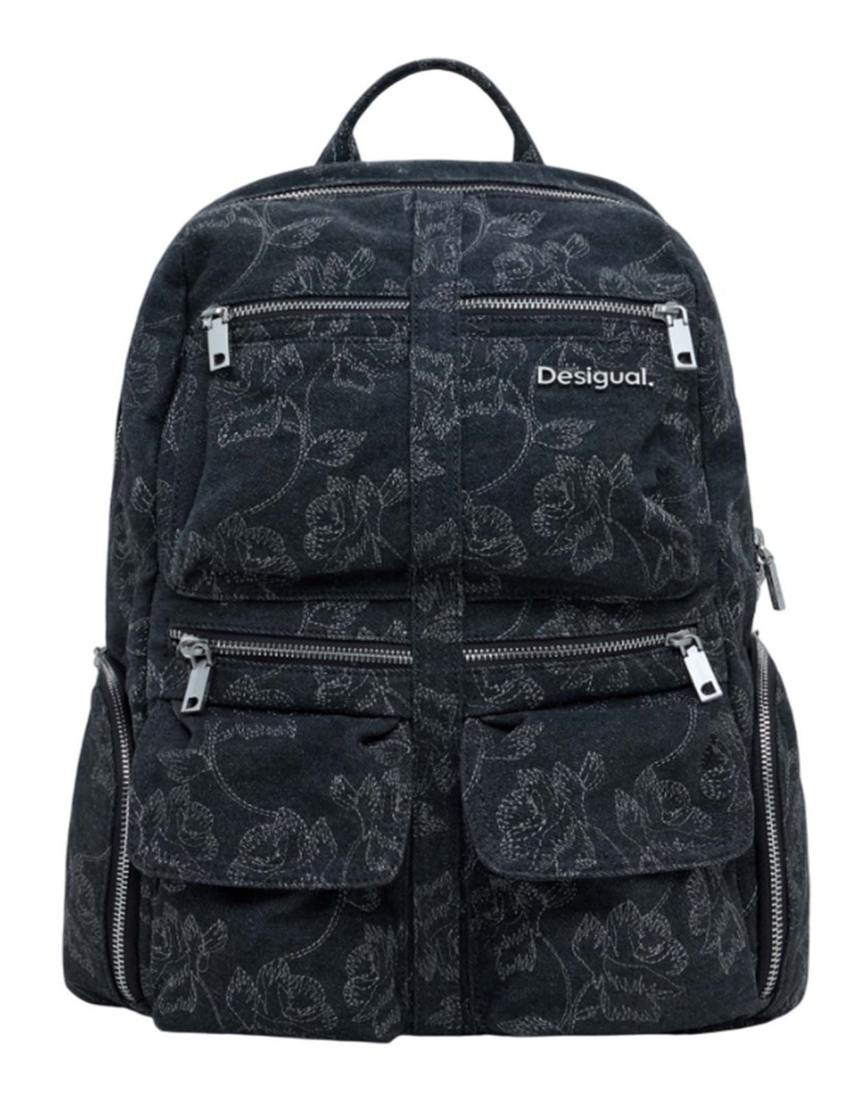 Desigual Rucksack Whiskey Embroidery Denim Big Backpack günstig online kaufen