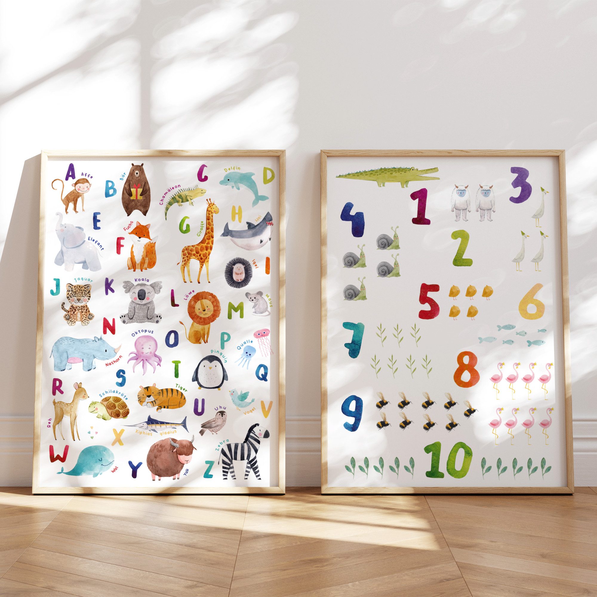 MeinBaby123® Poster Lernposter, Bilder Kinderzimmer Deko, günstig online kaufen