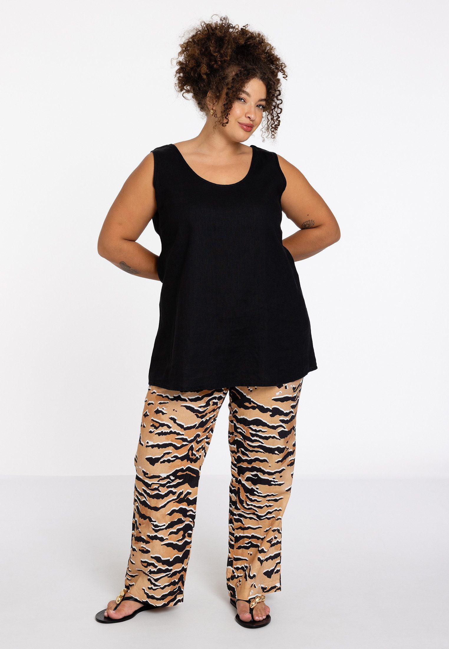 Bootcuthose Damen Hose mit Druck