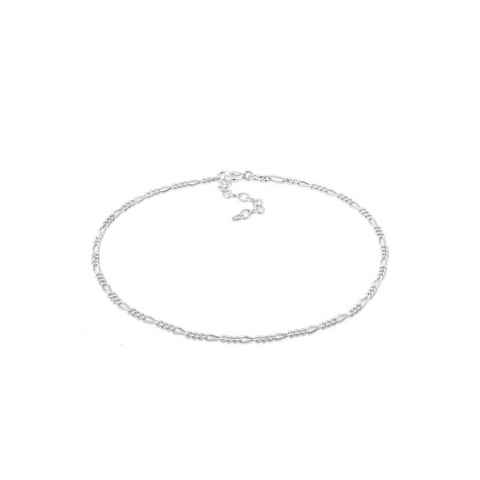 Elli Fußkette Figaro Fußkettchen Basic 925 Silber