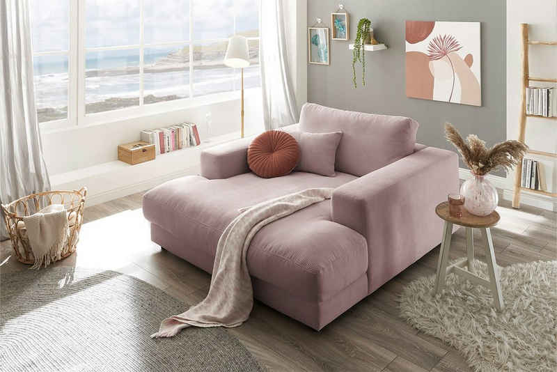 KAWOLA Relaxsessel MADELINE, Longseat Feincord verschiedene Farben