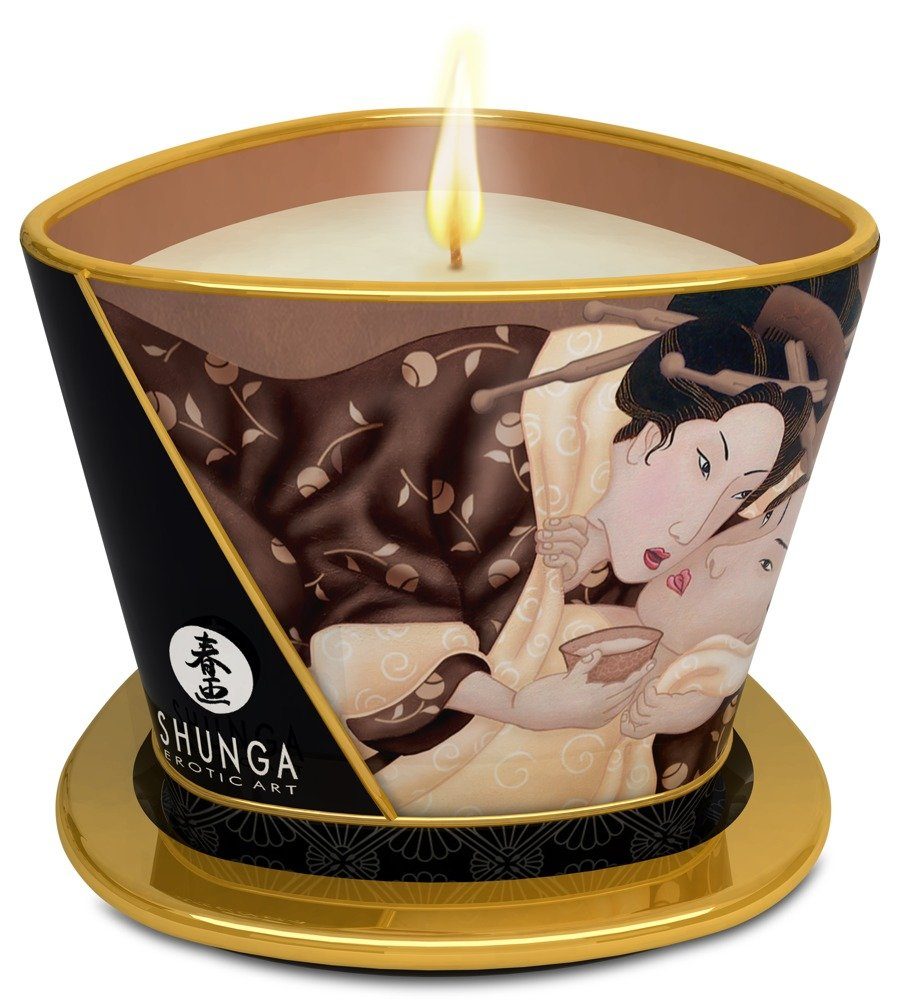 SHUNGA Massagekerze 170 Massagen Chocolate Massage für ml, wärmende Shunga Candle