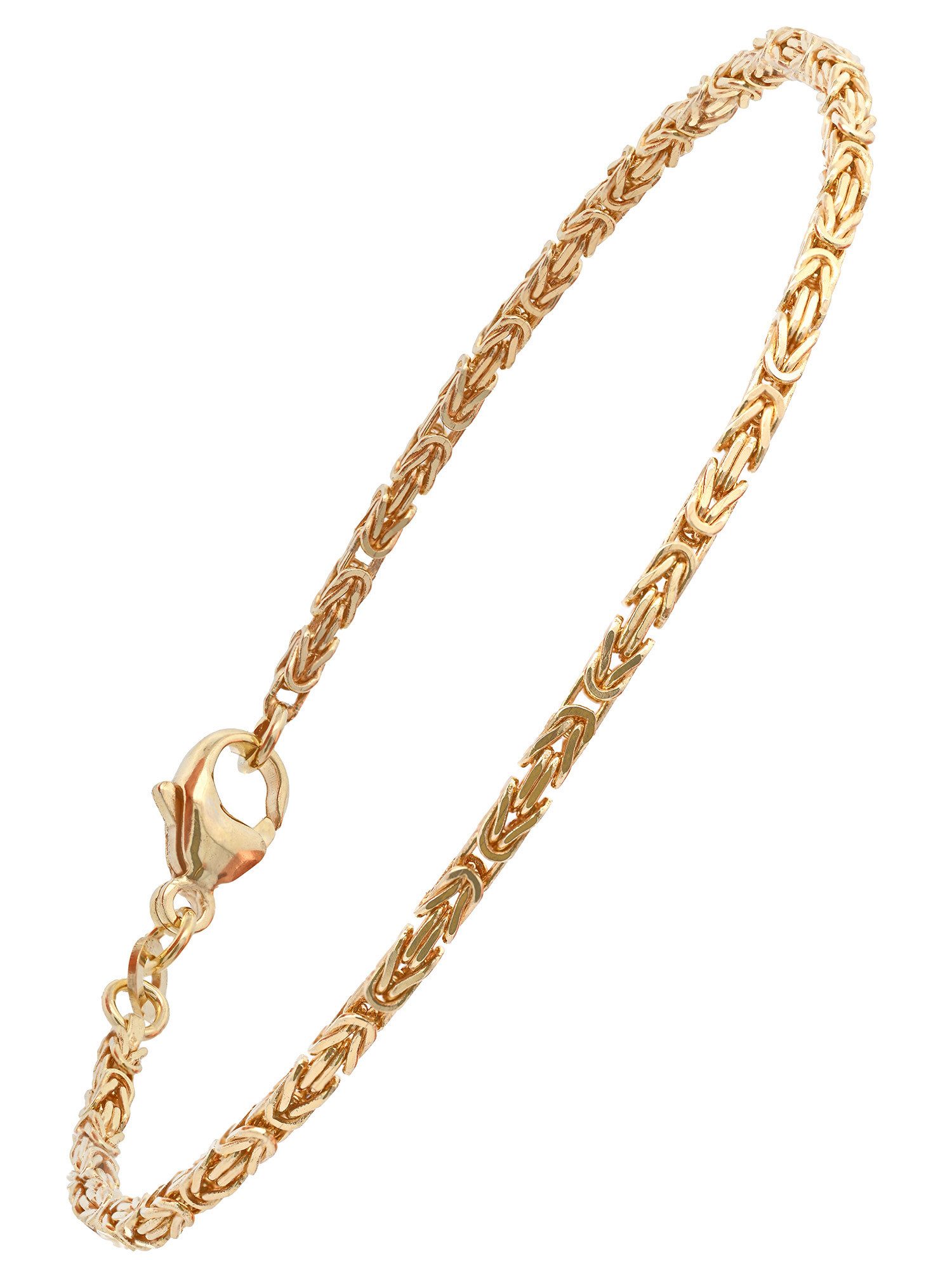 Goldarmband Goldkette Königskette Armkette Breite 1,8 mm 19 cm 585 - 14 Karat Gold