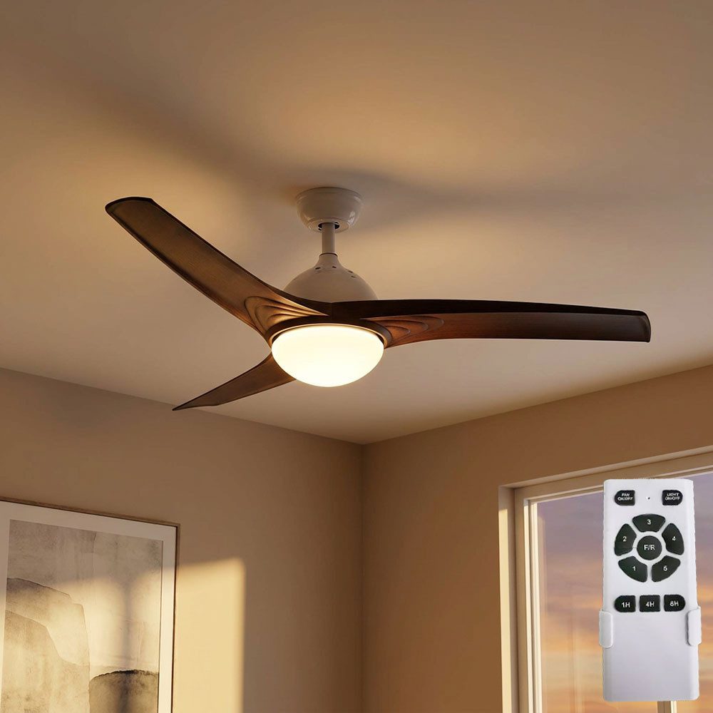 V-TAC Deckenventilator, Deckenventilator Deckenleuchte Wohnzimmer Ventilator Lüfter