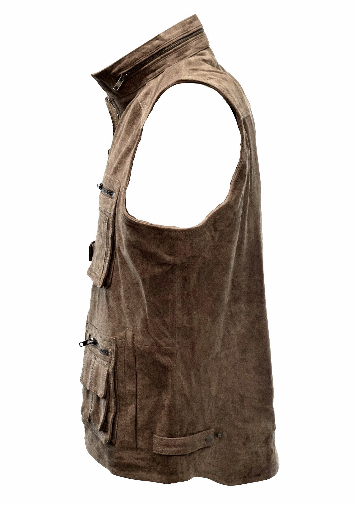 Zimmert Leather Lederweste Julius Schwarz, weiches günstig online kaufen