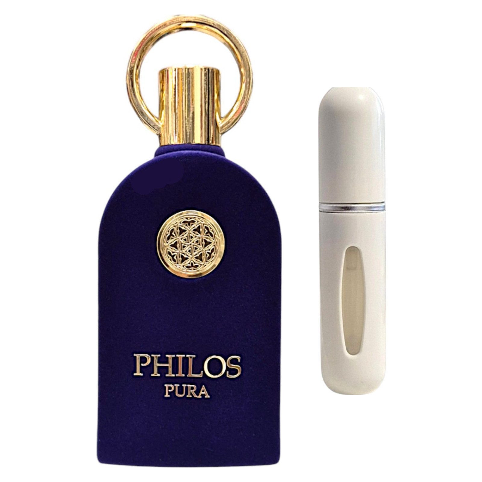 Maison Alhambra Duft-Set Philos Pura EDP 100ml + Parfümzerstäuber (leer)