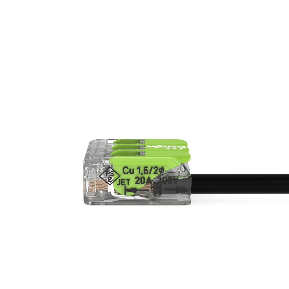 WAGO Verbindungsklemme WAGO 221-423 221 Verbindungsklemme flexibel: 0.14-4 mm² starr: 0.2-4 m