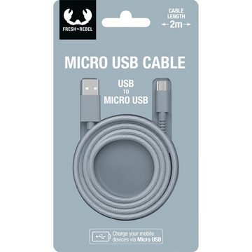 Fresh´n Rebel Micro-USB - USB-Kabel "Fabriq", 2m Smartphone-Kabel, Micro-USB, USB Typ A, (200 cm)