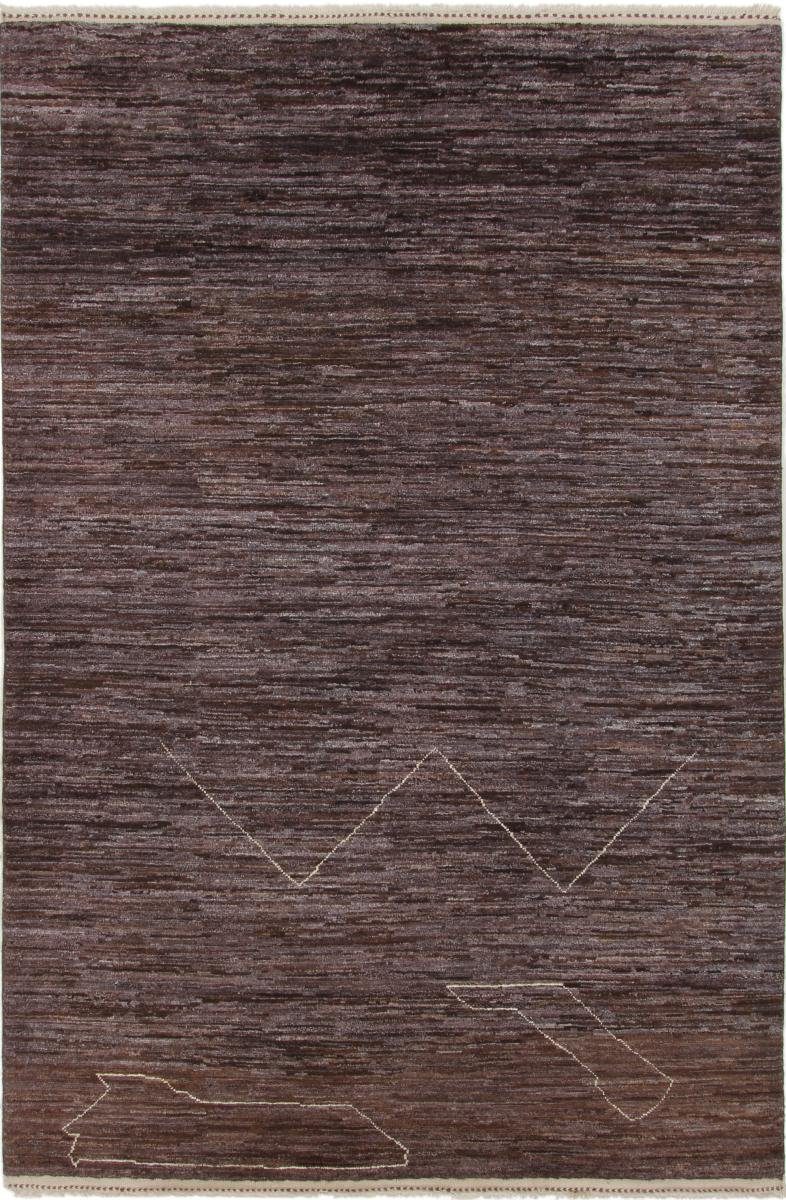 Orientteppich Berber Maroccan 203x307 Handgeknüpfter Moderner Orientteppich, Nain Trading, rechteckig, Höhe: 20 mm