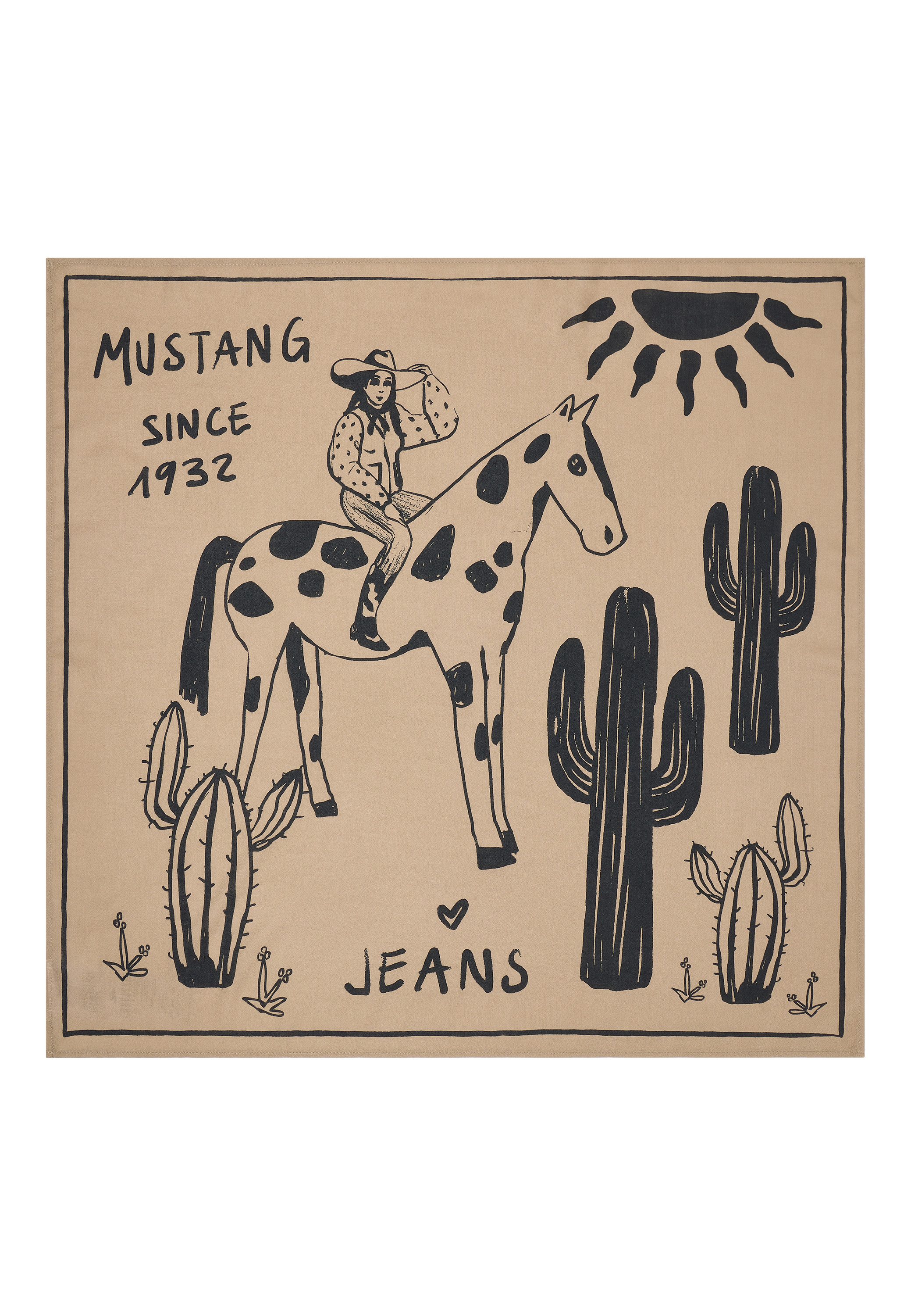 MUSTANG Schal Damen Style Sunset Boulevard Bandana