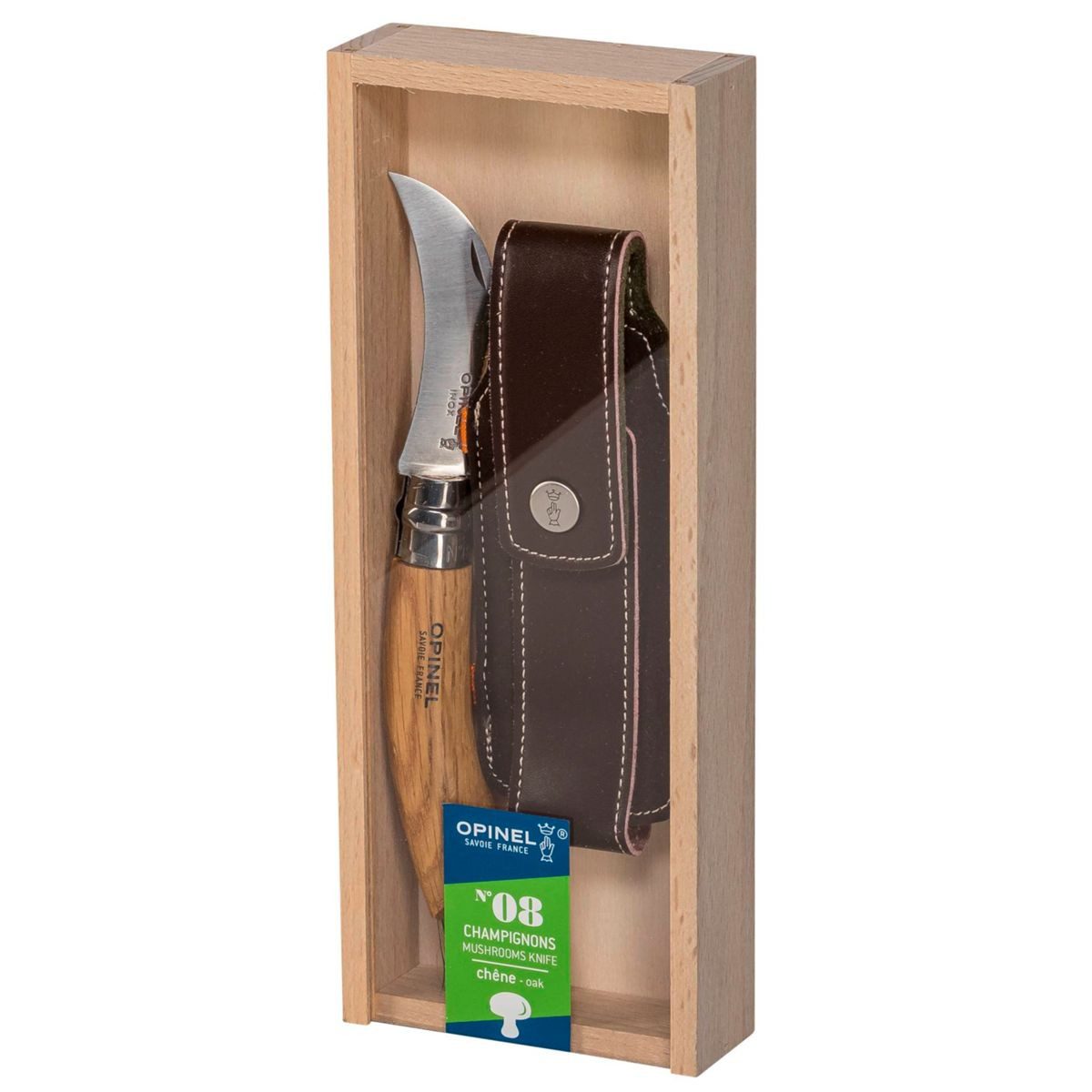 Opinel Zubereitungsmesser Eichenholz inkl. Holzbox und Etui