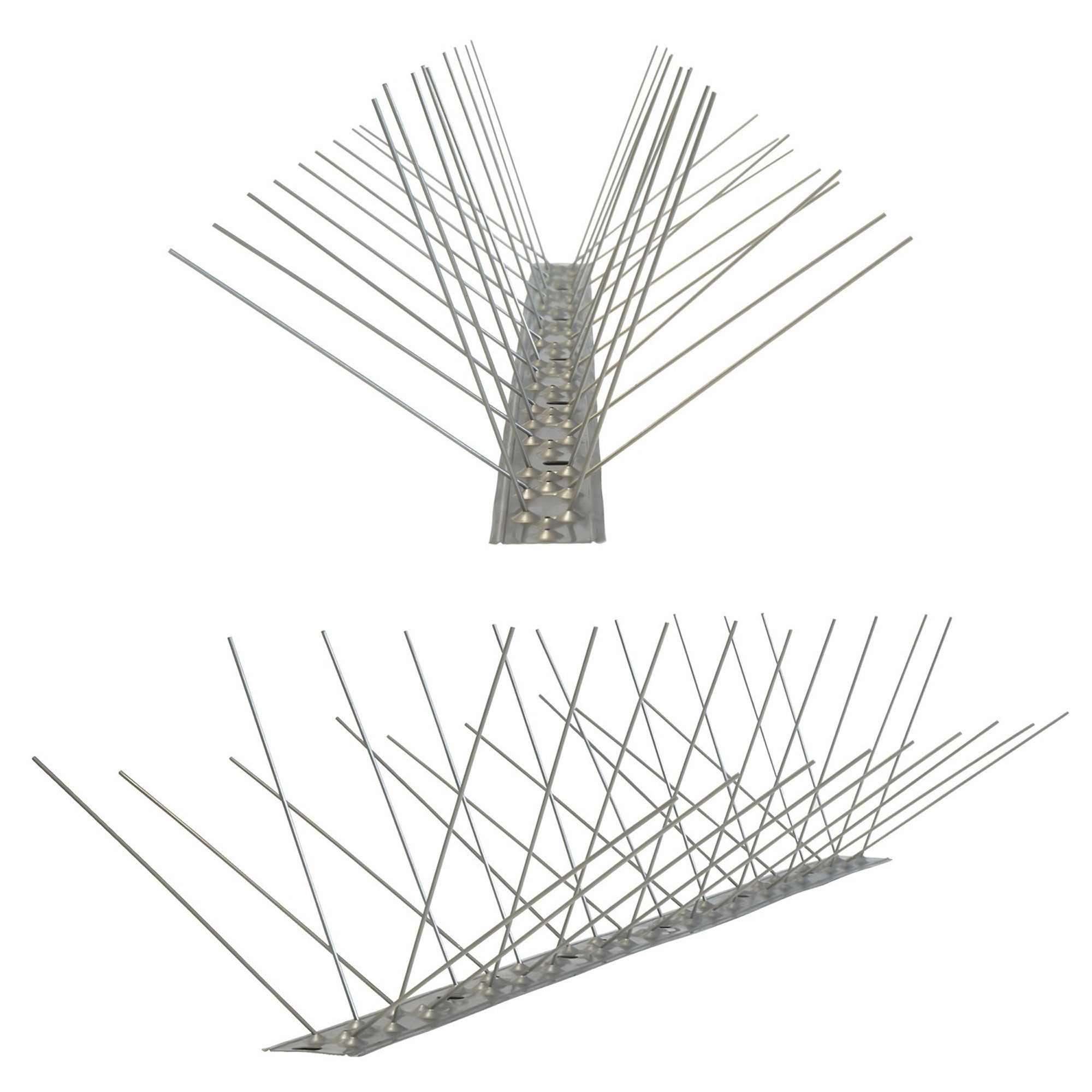 Taubenspikes 1 Meter (2 x 0,5m) Taubenspikes 4-reihig