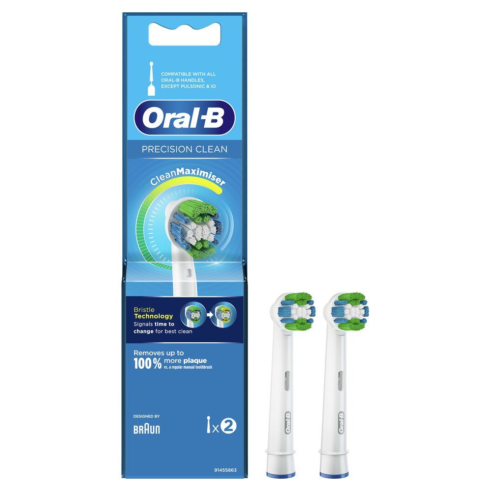 Oral-B Aufsteckbürsten Precision Clean CleanMaximizer - 2er Pack - weiß