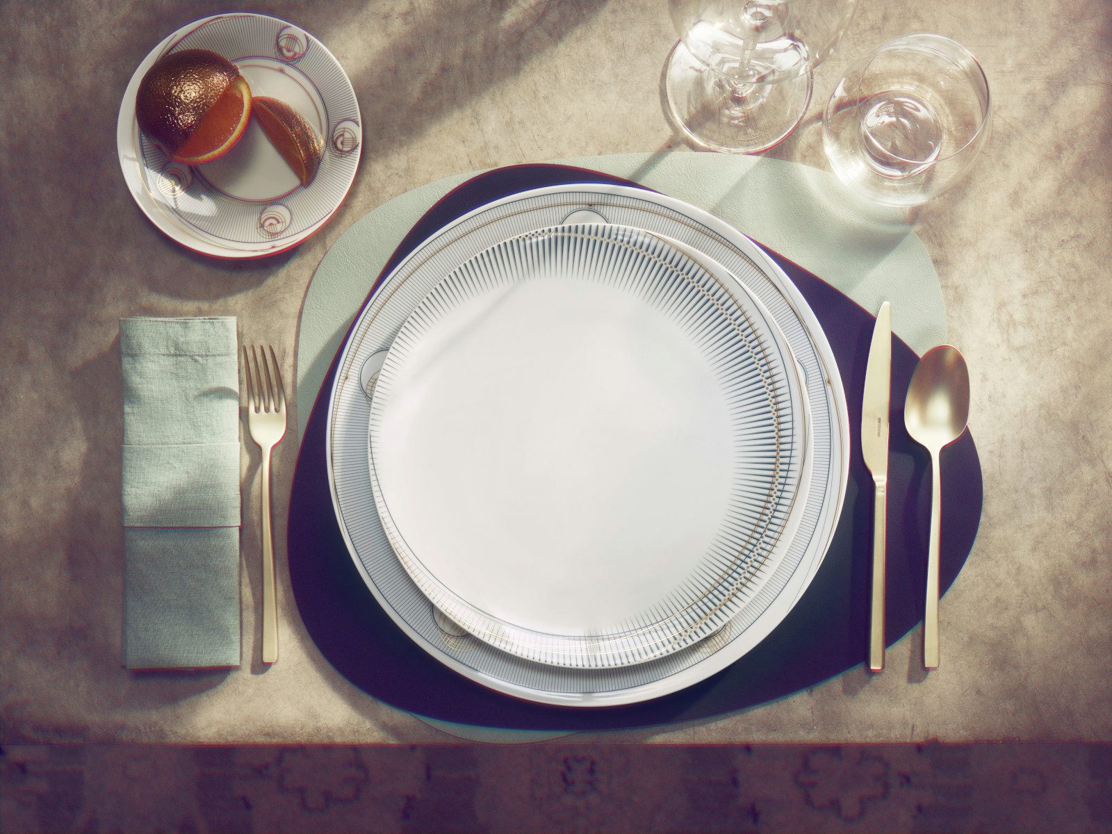 Rosenthal Schale TAC Gropius Glitch Multifunktionsschale 0,8l, Porzellan, (Schüsseln & Schalen)