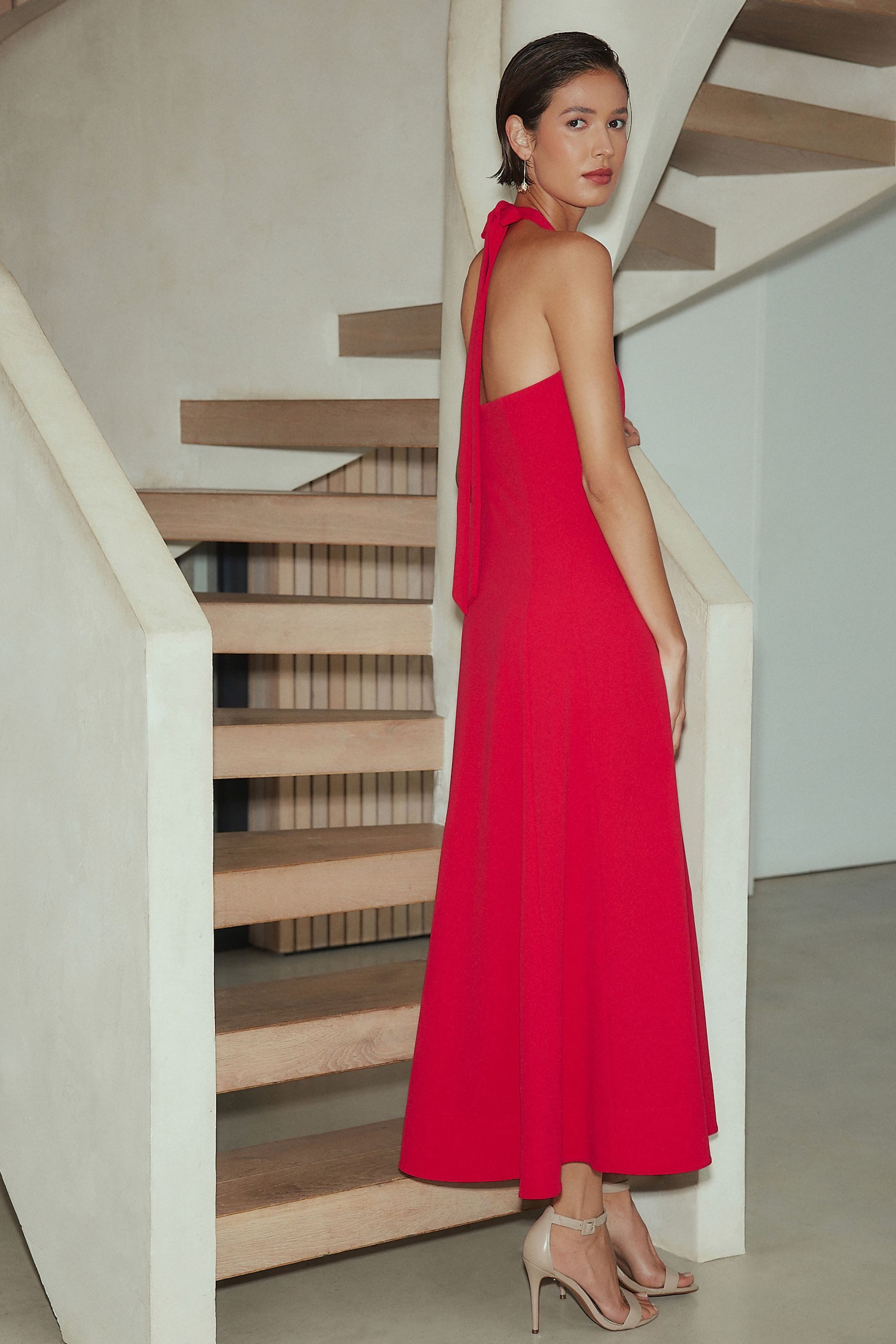 Next Midikleid Festliches Neckholder-Midikleid (1-tlg)