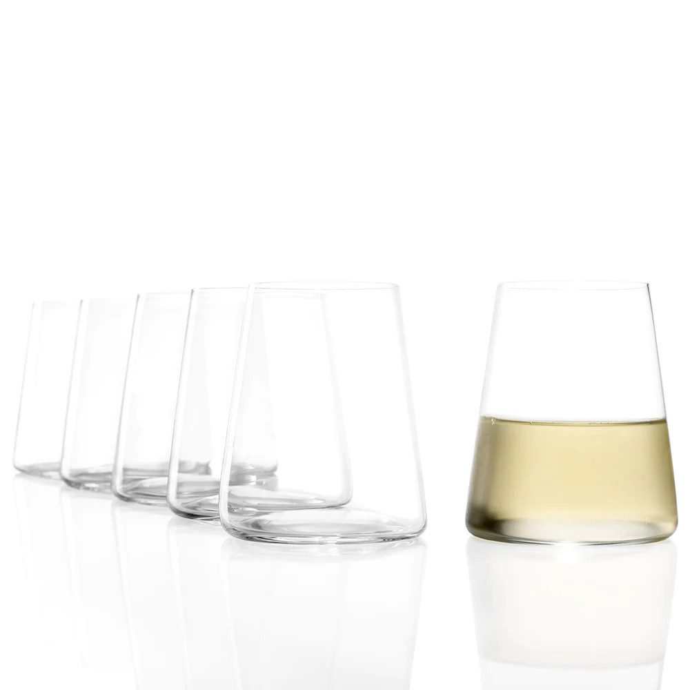 Stölzle Weinglas Stölzle Lausitz Power Weißweinbecher 6er Set, Glas