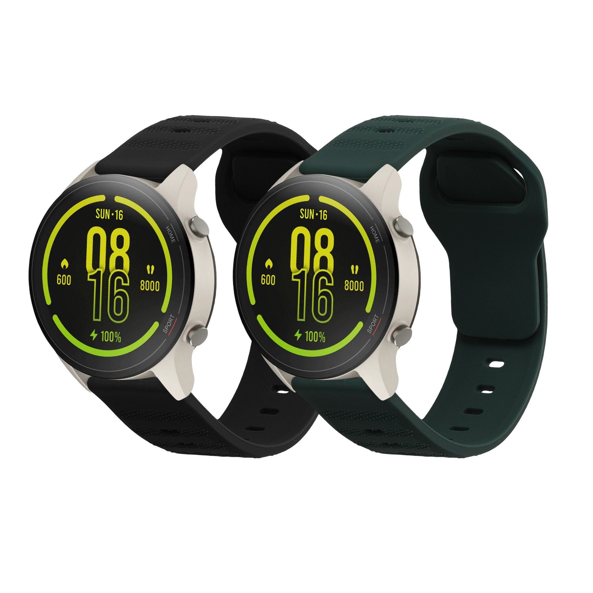 Uhrenarmband 2x Sportarmband für Xiaomi Mi Watch Color Sport / S1 Active