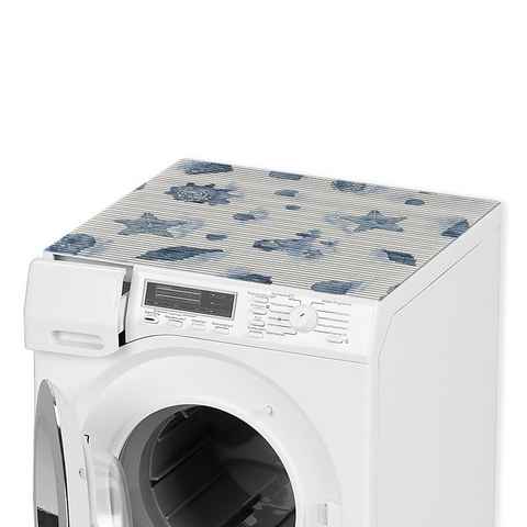 matches21 HOME & HOBBY Antirutschmatte Waschmaschinenauflage Muschel bunt 65 x 60 cm rutschfest, Waschmaschinenabdeckung als Abdeckung für Waschmaschine und Trockner
