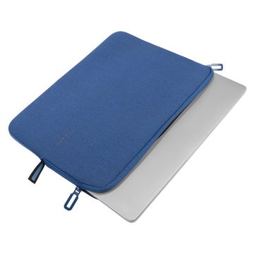Tucano Laptop-Hülle Second Skin Mélange, Neopren Notebook Sleeve, Blau 12 Zoll, 12-13 Zoll Laptops