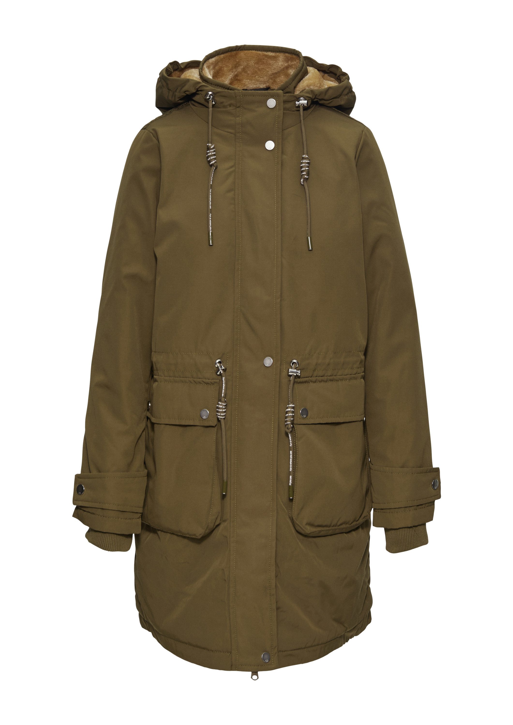 QS Wintermantel Outdoor-Mantel Gefütterter Parka mit günstig online kaufen