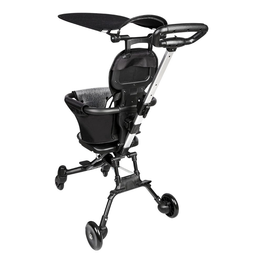 JEOBEST Kinder-Buggy Kinderwagen 2 in 1 Komplettset Buggy von Geburt, Zusammenklappen, Geräumiger Sitz, Schwenkbare Vorderräder – Bild 5 von 5
