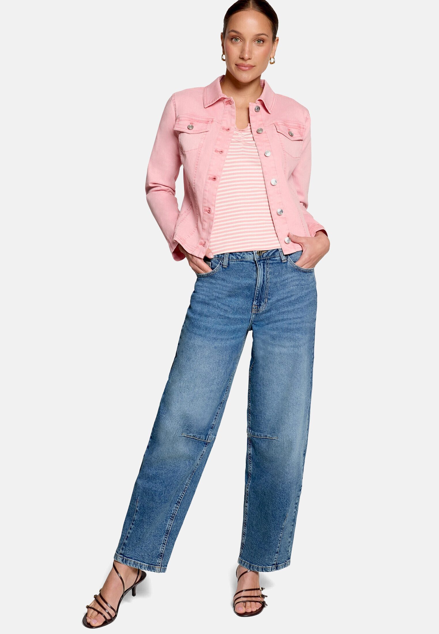 Zero Jackenblazer Damen im Jeans-Look Material.