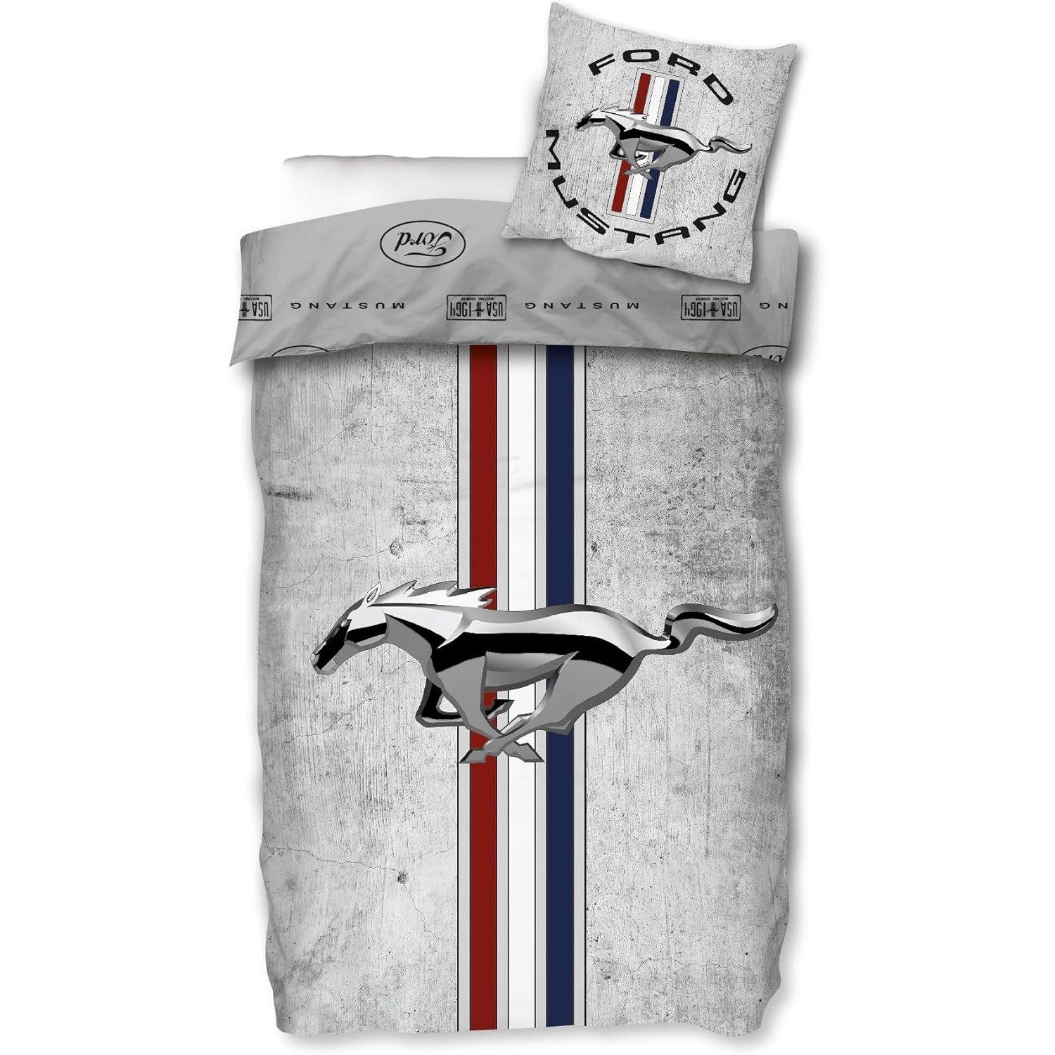 SkyBrands Wendebettwäsche Bettgarnitur Renforce Wende-Bettwäsche FORD MUSTA günstig online kaufen