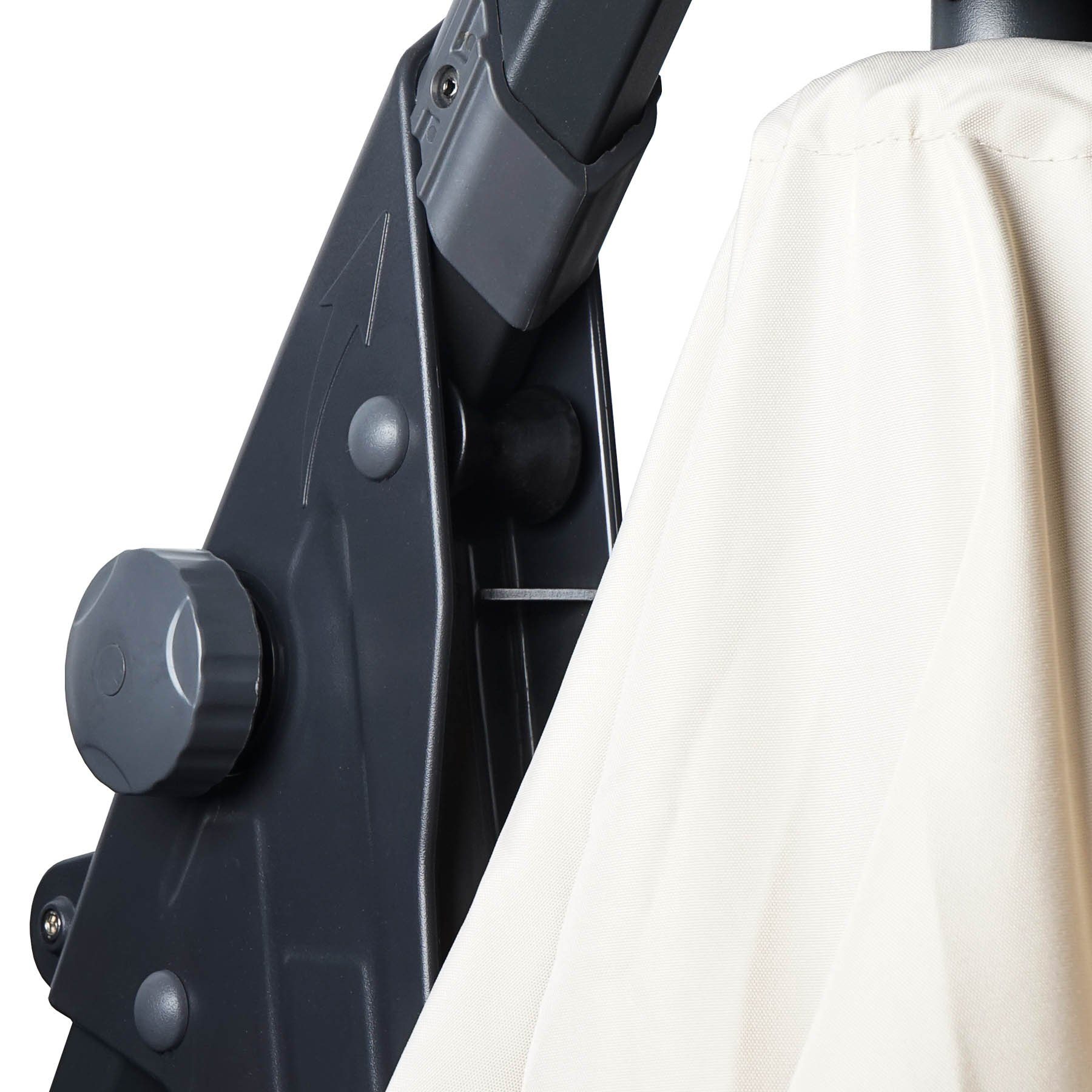 MCW Ampelschirm MCW-D14, Witterungsfest und regenbeständig, integrierte Windhaube