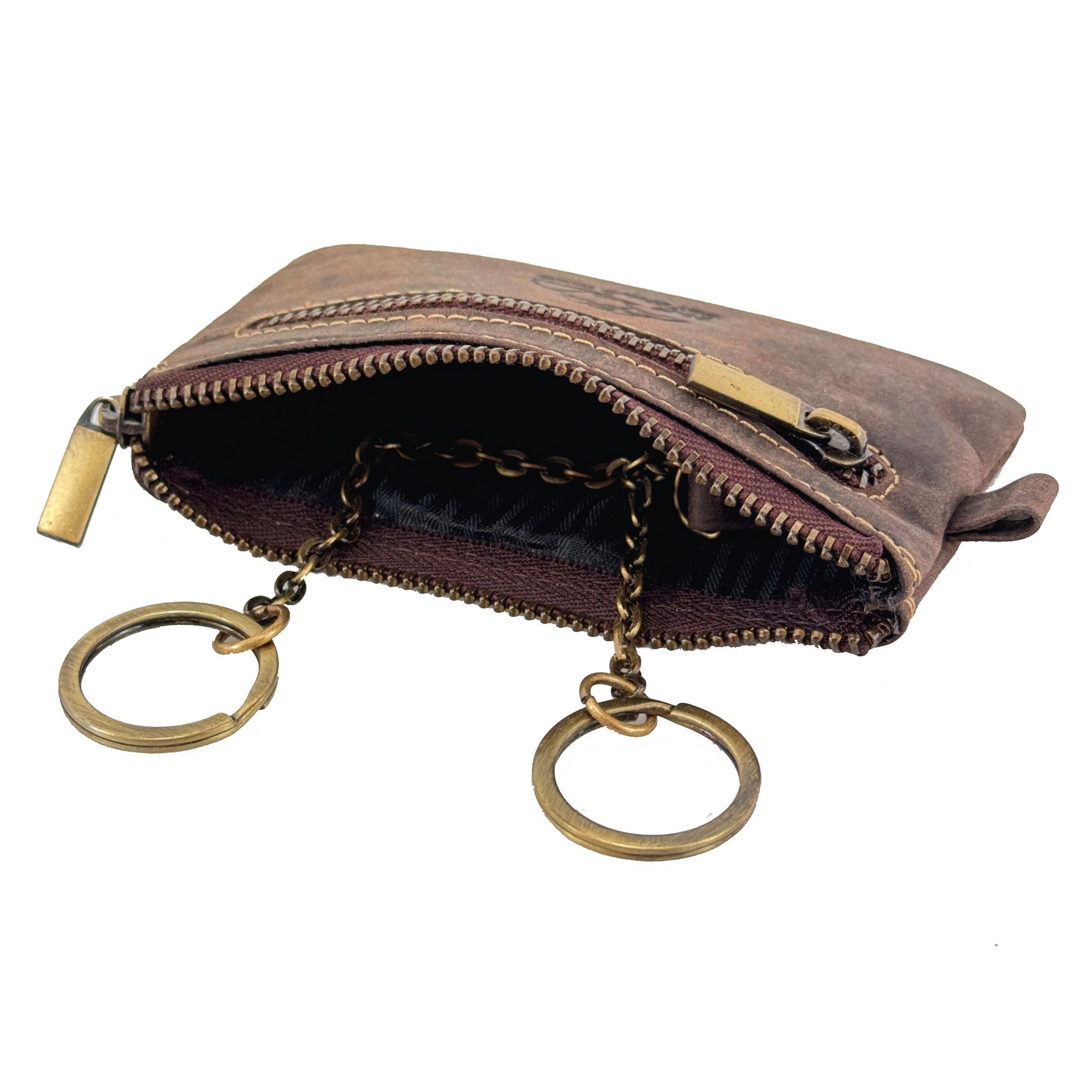 Buffalo Hill Schlüsseltasche Büffelleder Schlüsseletui, >SLT-08< echt Leder günstig online kaufen