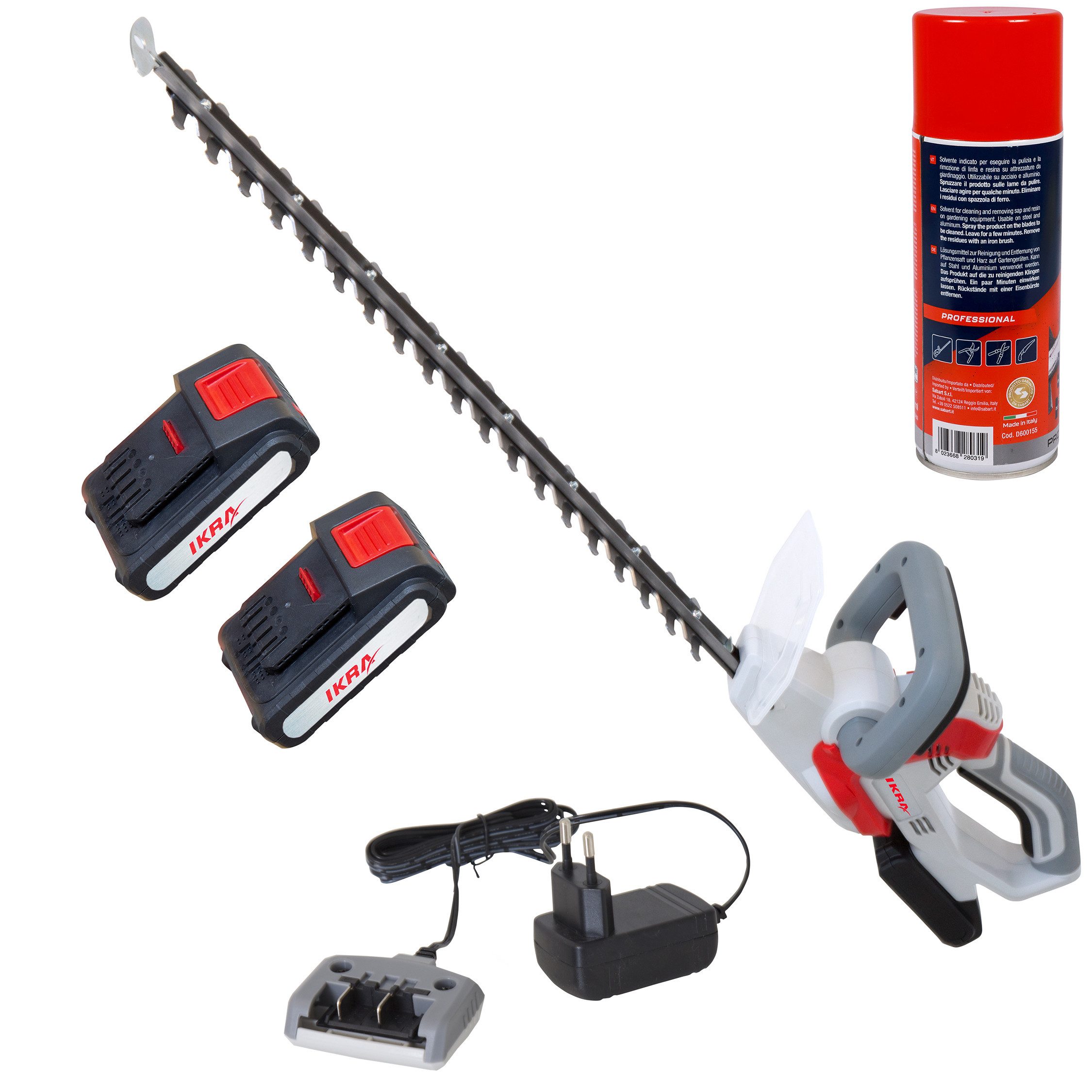 ikra GmbH Akku-Heckenschere IAHS 20-1, 20 V - Lasergeschliffene Messer