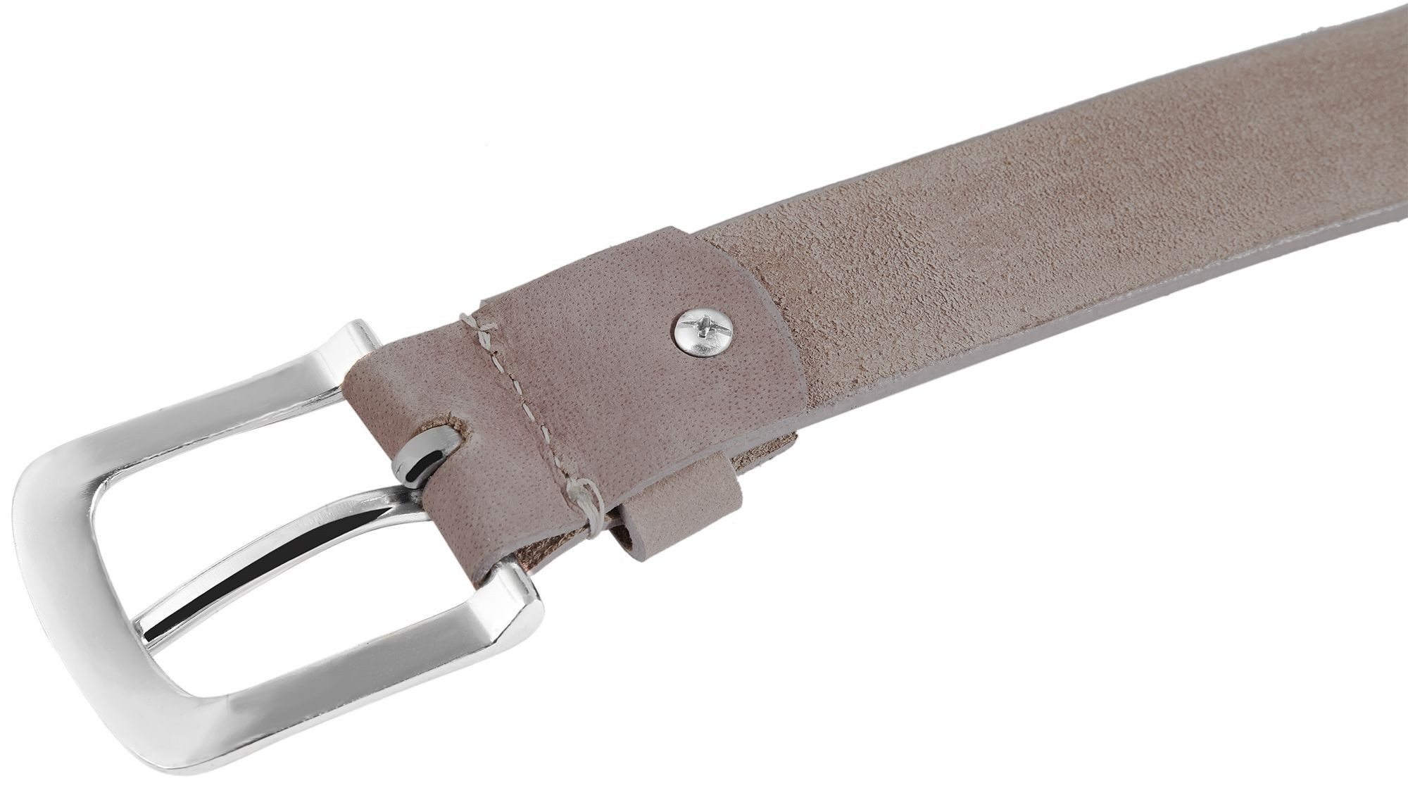 Leonardo Verrelli Ledergürtel Leonardo Verrelli Echt Leder Gürtel, Länge 75 cm Damen GÃ¼rtel