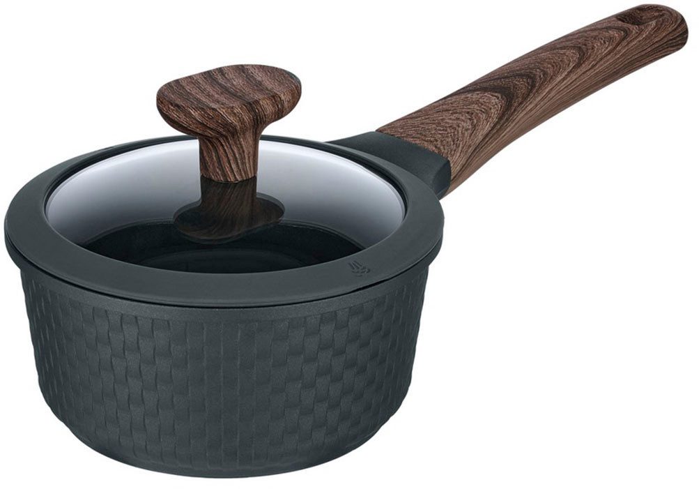 RESTO Kitchenware Kasserolle Ran, Kochtopf antihaftbeschichtet und spülmaschinenfest, Aluminiumguss (2-tlg), Geeignet für alle Herdarten, auch Induktion, im Geschenkkarton