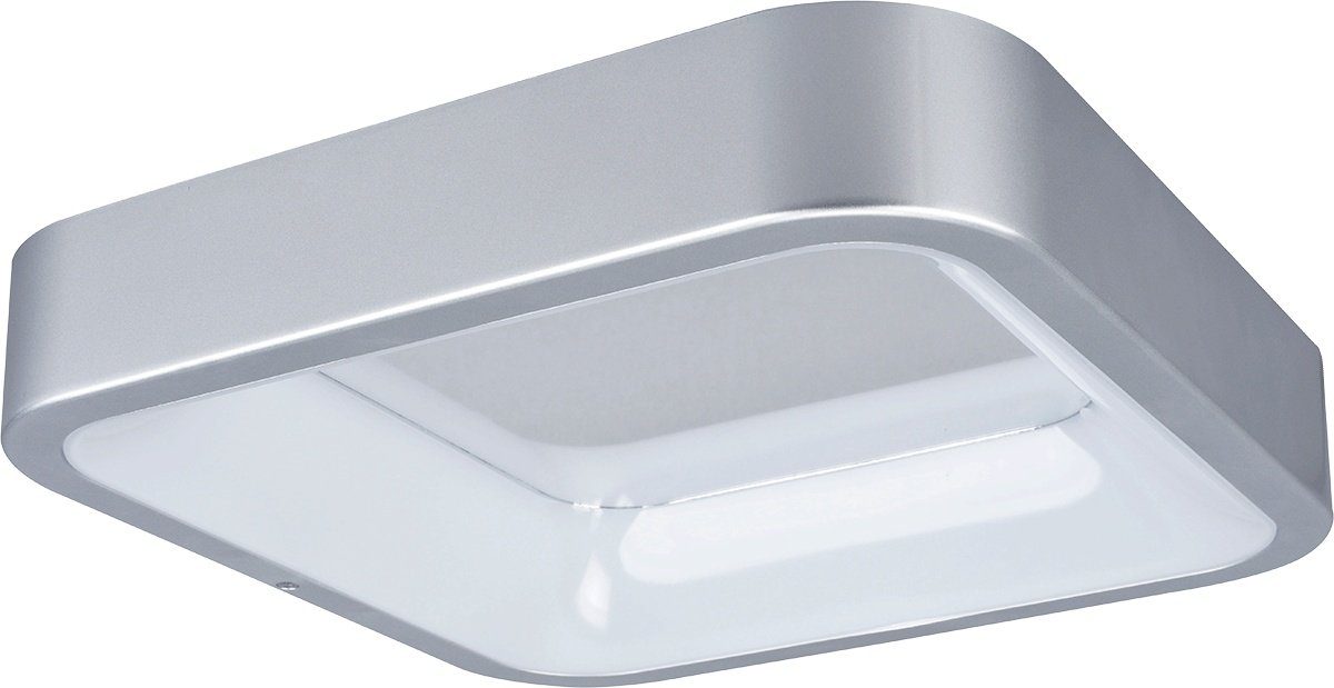 MeLiTec LED Deckenleuchte D111 Smart Home, LED fest integriert, warmweiß - kaltweiß, LED Leuchte Smart Home Deckenleuchte Wandlampe chrom-matt 35x35x8 cm