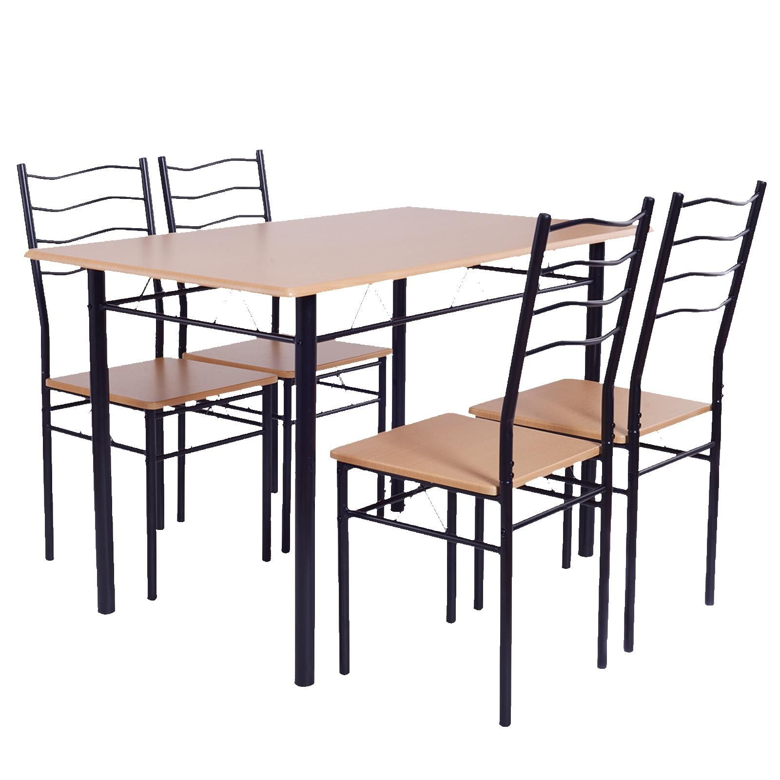 KOMFOTTEU Essgruppe Küchenmöbel, (Set, 5-tlg), für Esszimmer Küche