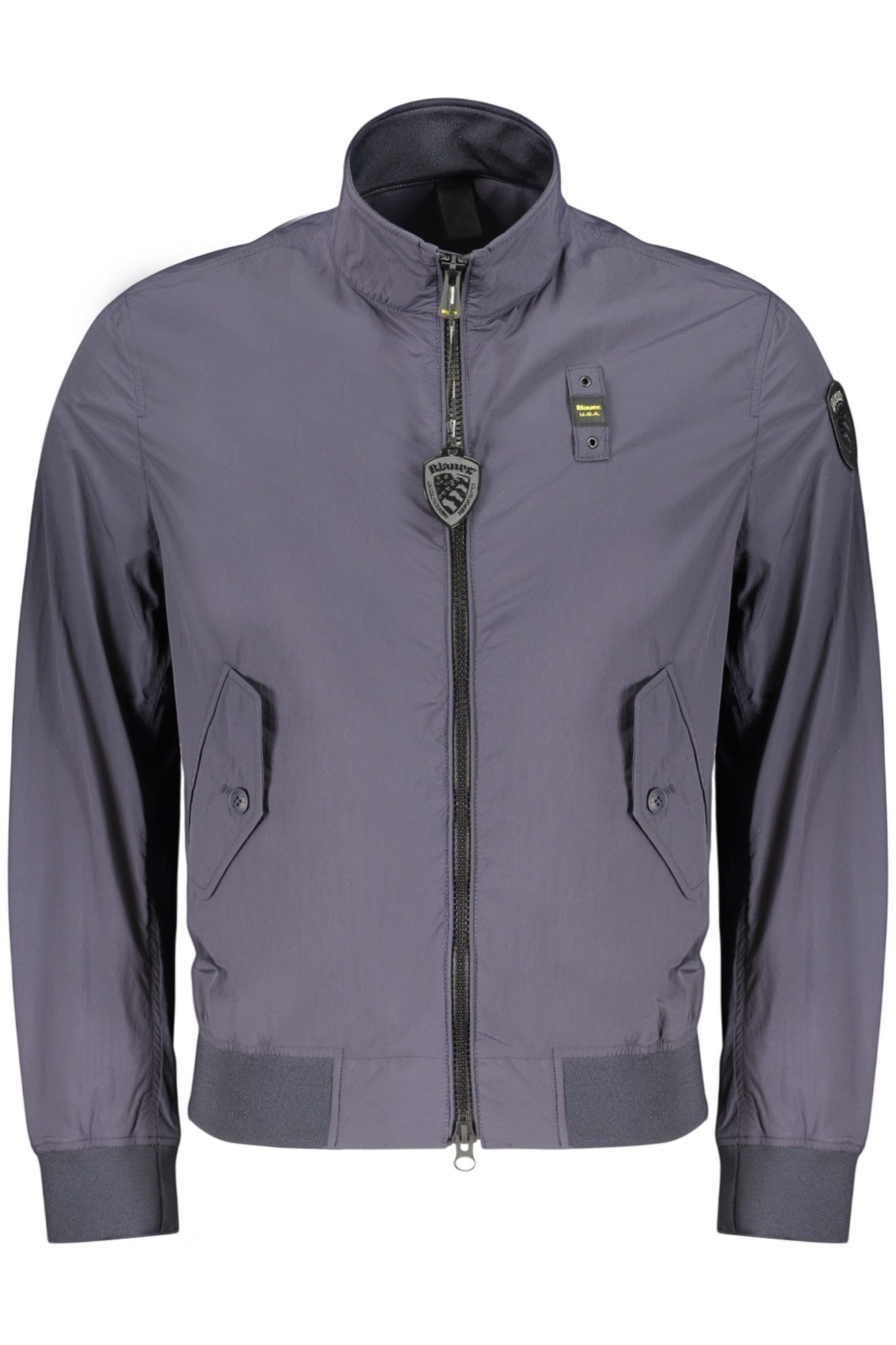 Blauer Outdoorjacke Herrenjacke in Blau: Langarm, Regular Fit, Funktionstaschen
