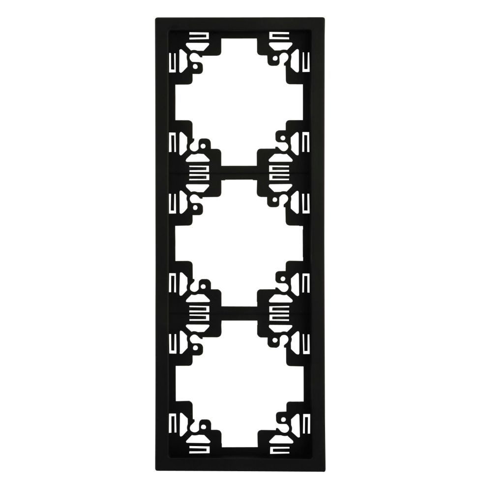 UNITEC Lichtschalter Unitec Abdeckrahmen 3-fach anthrazit, Serie Sao