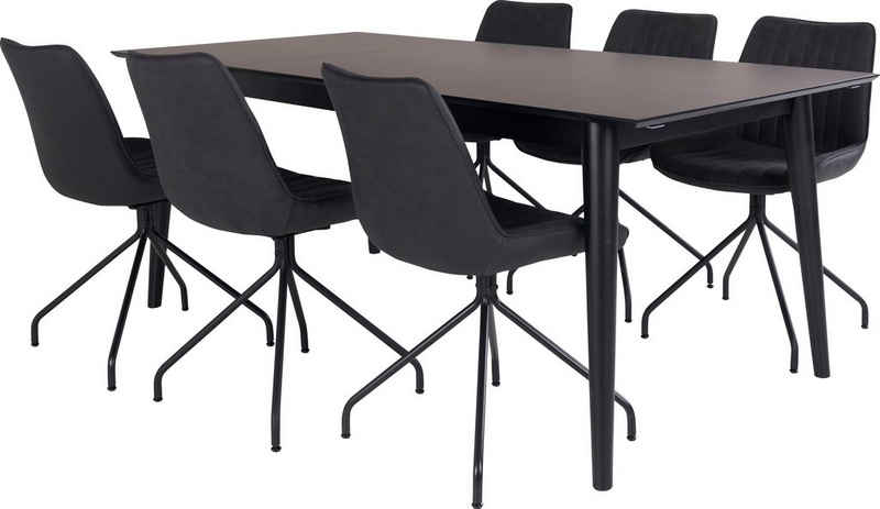 Homexperts Essgruppe Odense, (Set, 7-tlg), mit ausziehbarem Tisch