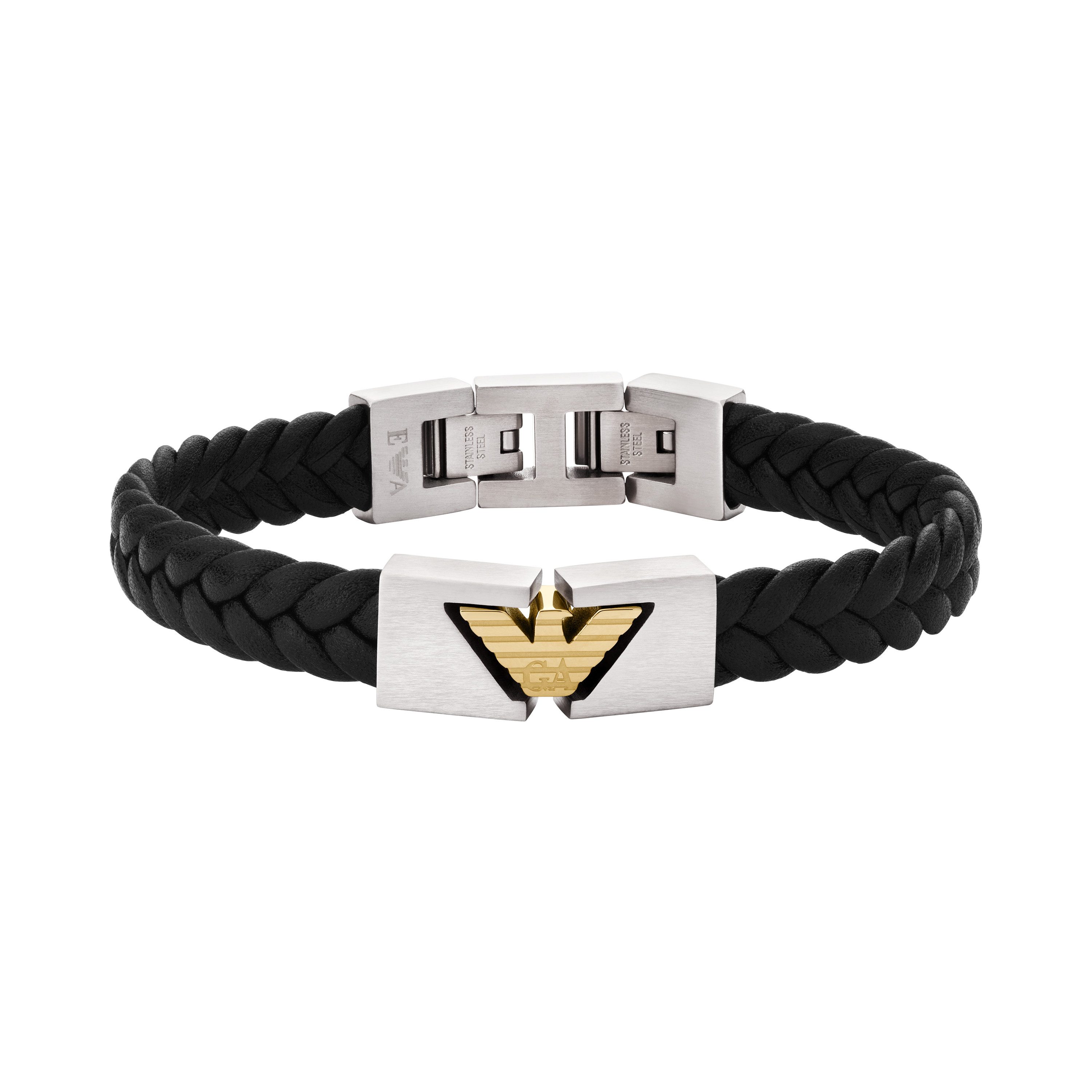 Emporio Armani Armband Schmuck Geschenk Edelstahl PU Armschmuck EAGLE LOGO