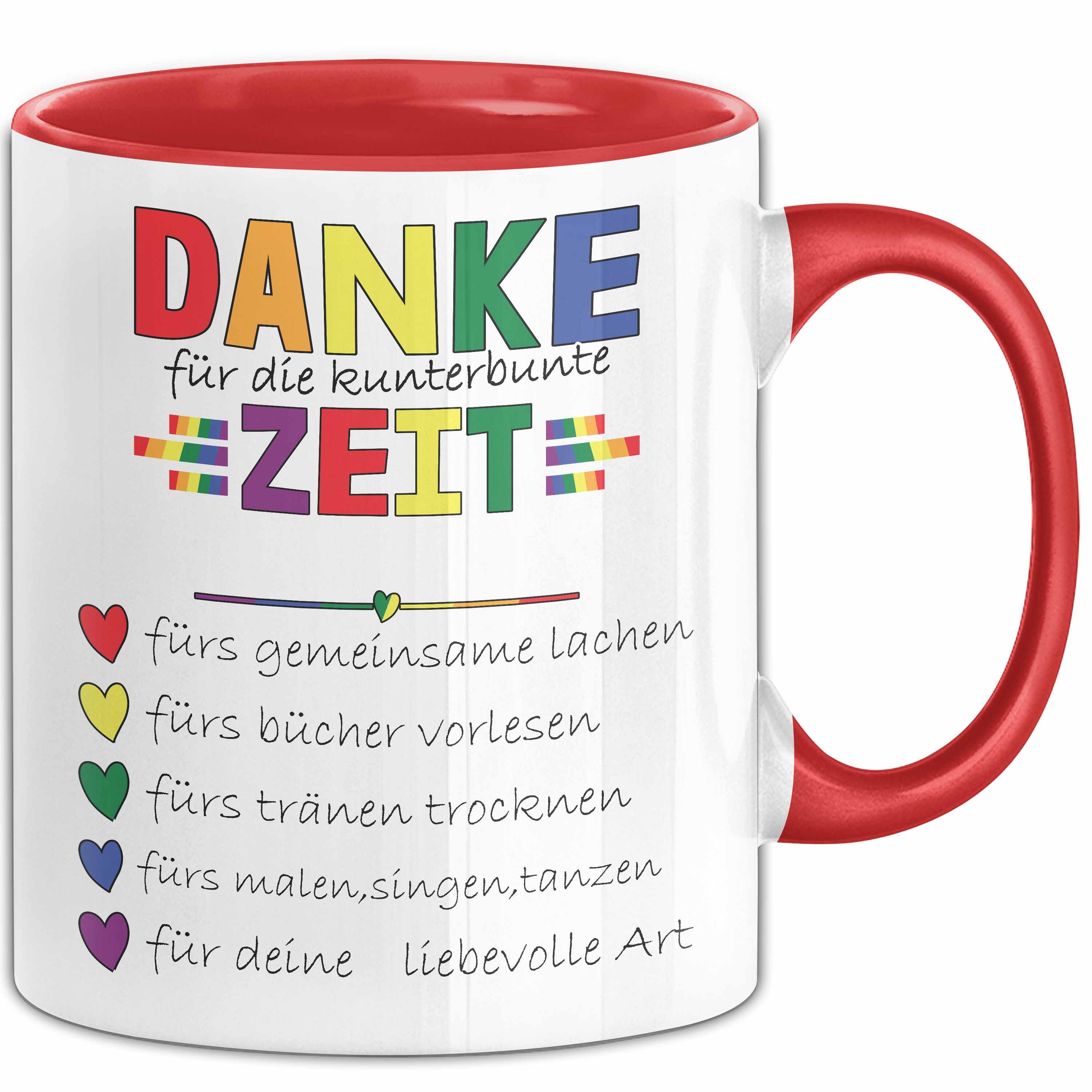Trendation Tasse Erzieherin Abschiedsgeschenk Tasse Abschied Kindergarten Geschenkidee