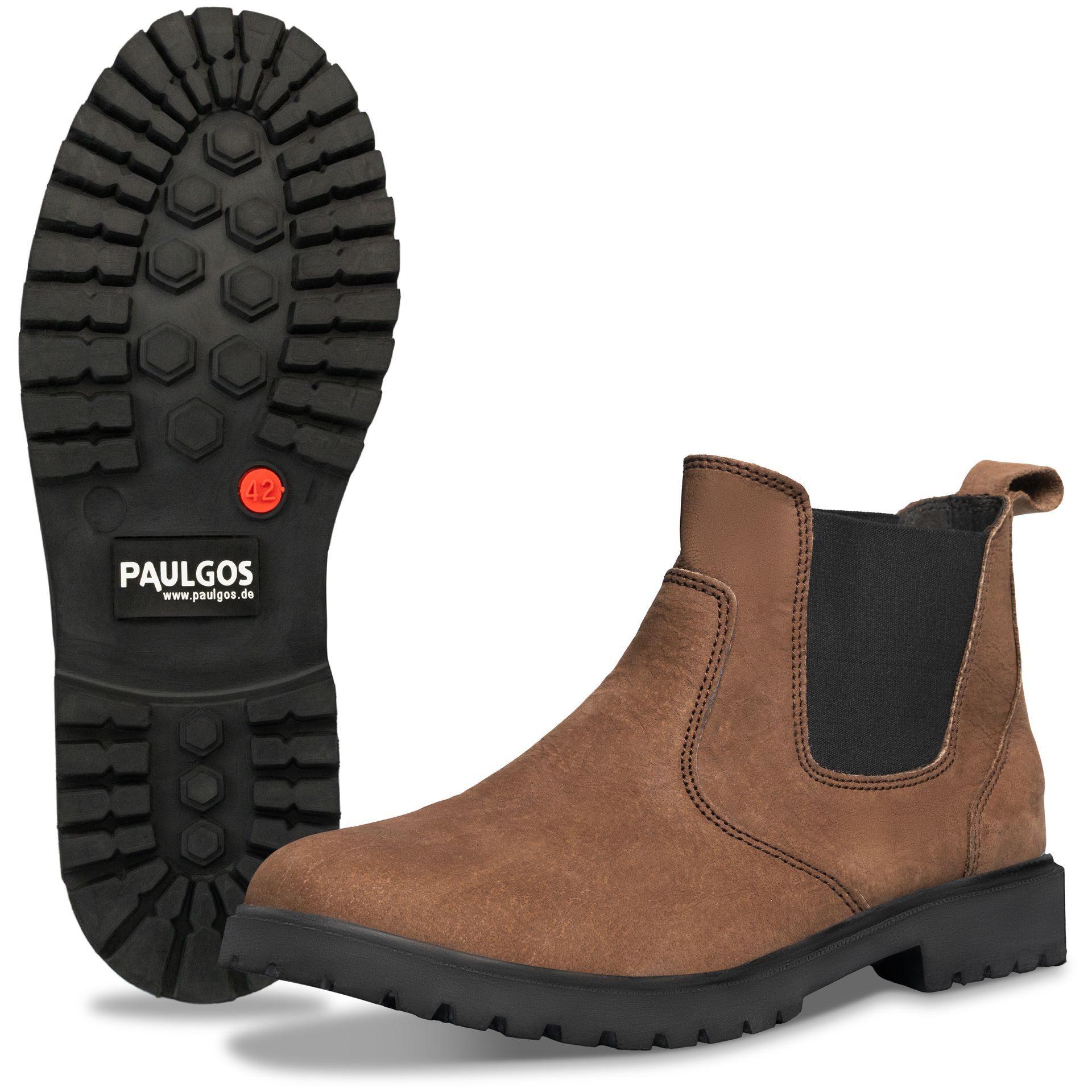 PAULGOS Herren Chelsea Boots, Stiefeletten Größe 39-47 in 3 Farben Chelseaboots