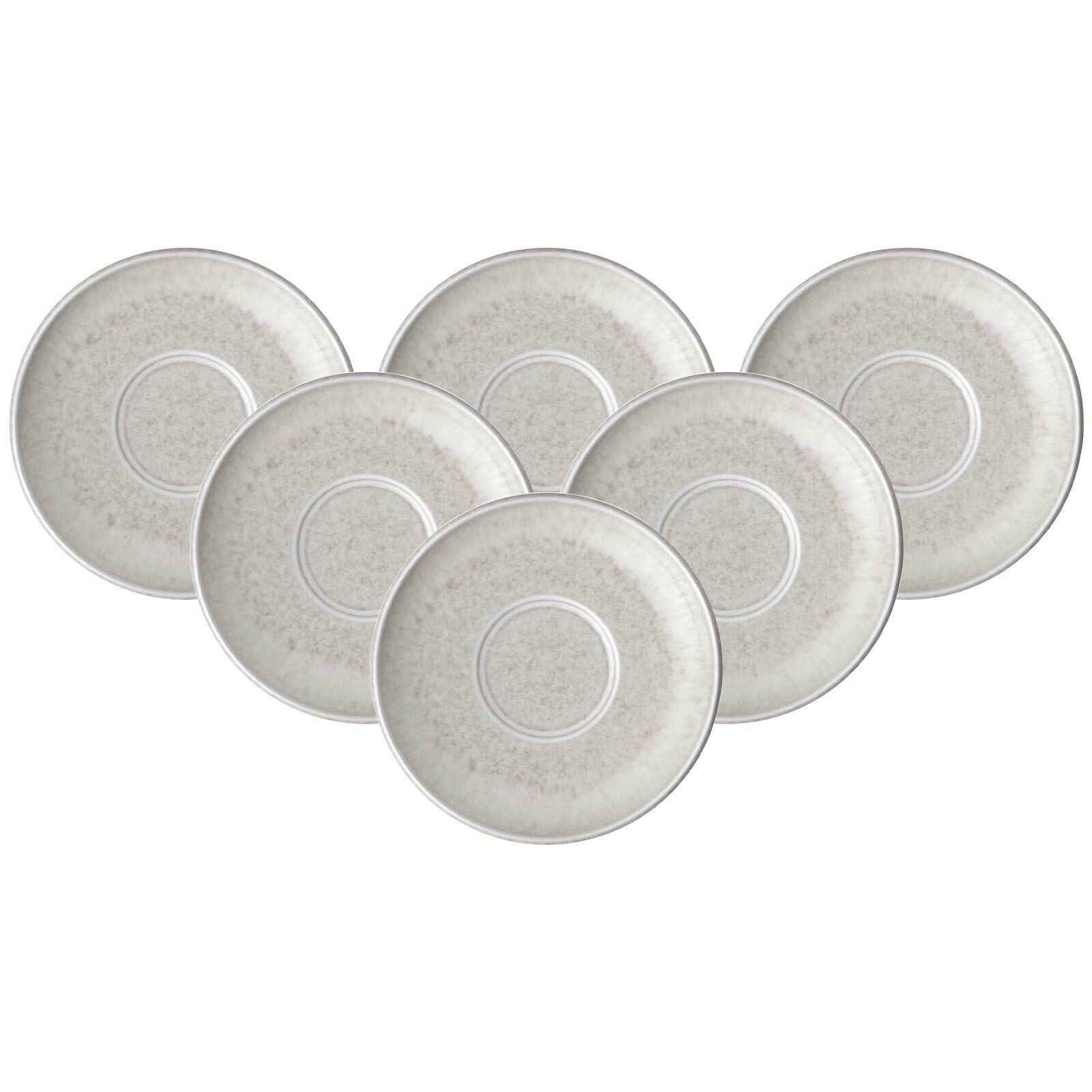 like. by Villeroy & Boch Untertasse Perlemor Sand Espressountertassen ø 12 cm 6er Set, (6 St)