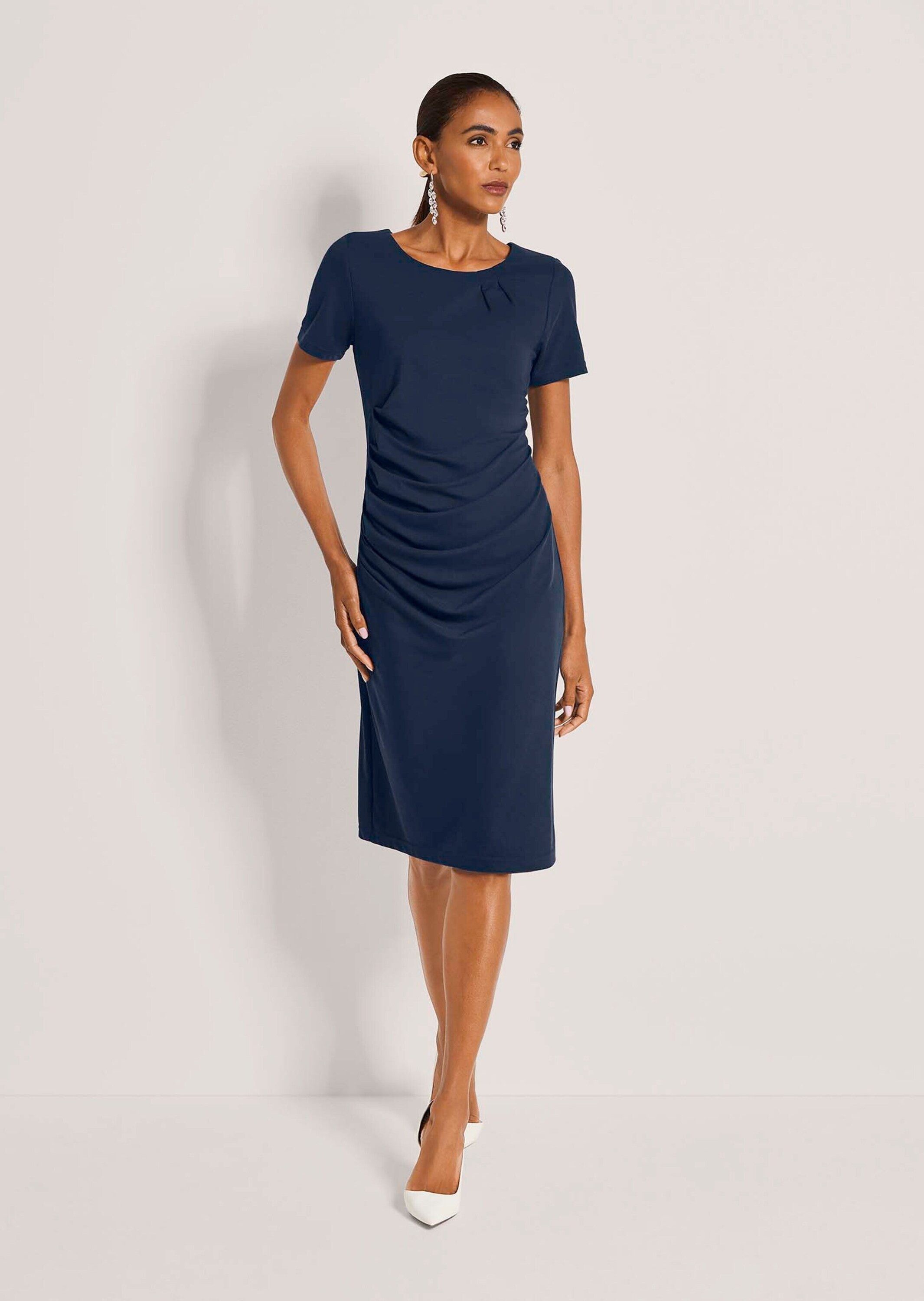 MADELEINE Midikleid Viskosekleid mit asymmetrischen Falten Jerseykleid mit günstig online kaufen