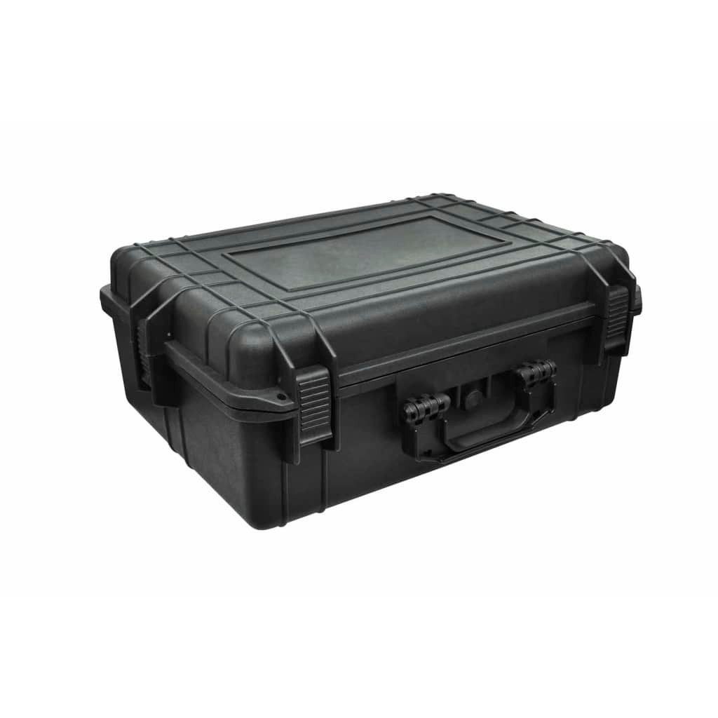 vidaXL Werkzeugbox Transportkoffer Schwarz mit Schaumstoff 35 L Fassungsvermögen