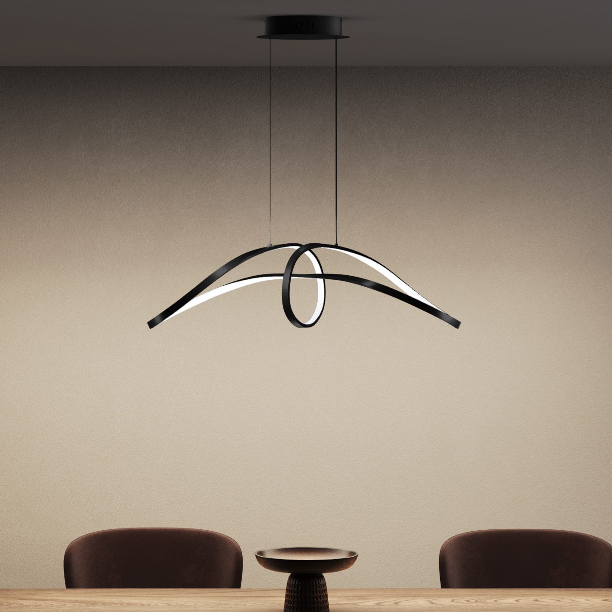 doporro LED Pendelleuchte dimmbar Hängeleuchte Esstisch mit Fernbedienung H günstig online kaufen