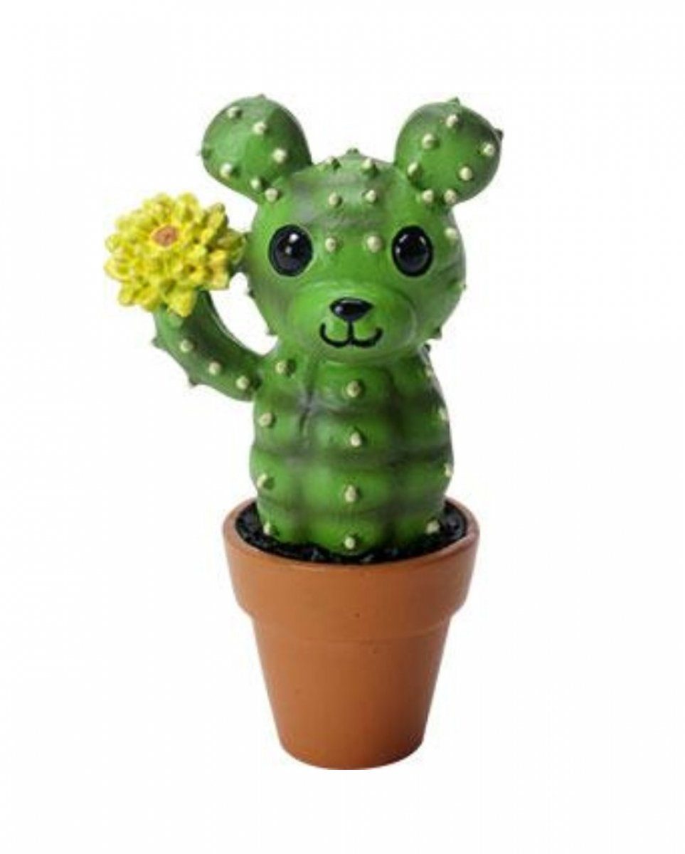 Horror-Shop Dekofigur Bärchen als Kaktus-Figur 7cm Geschenkidee als