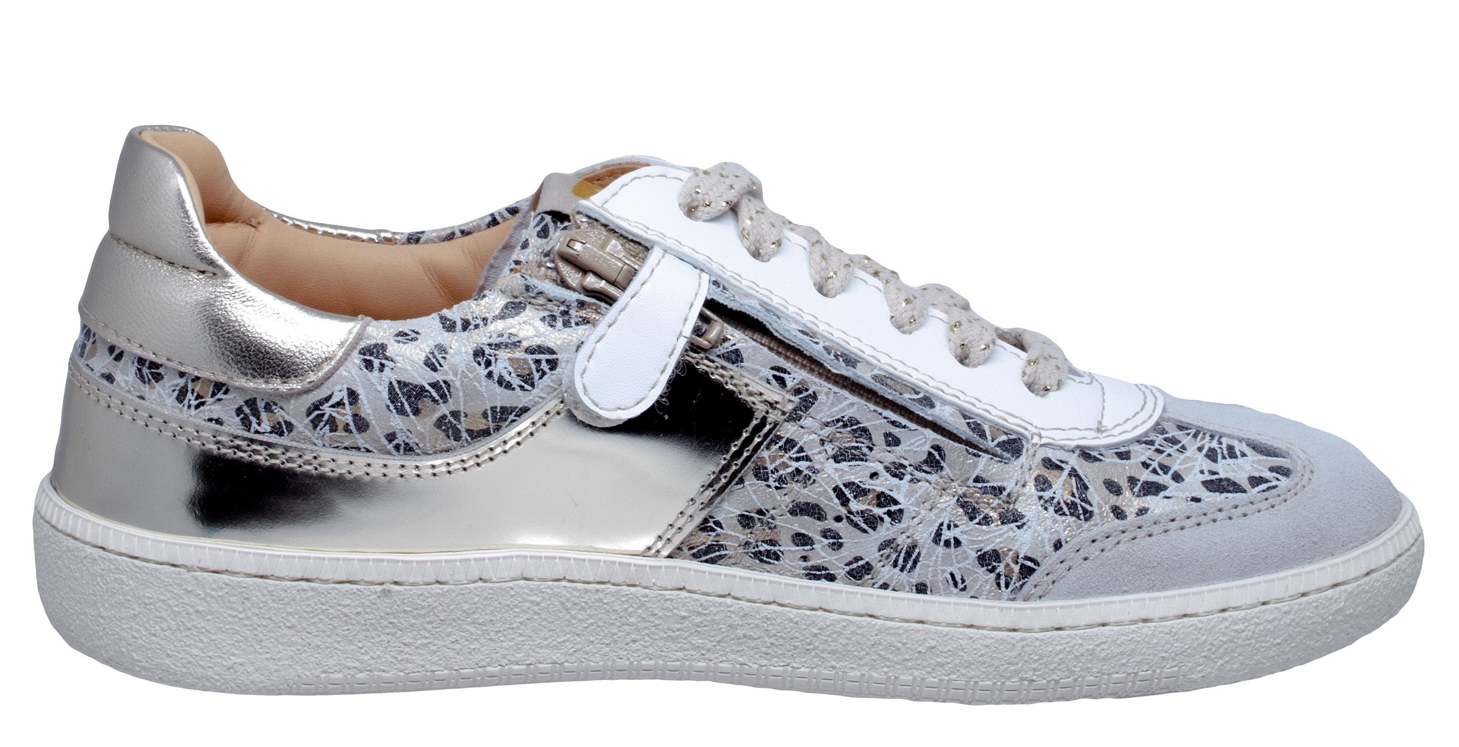 Ocra Sneaker von Ocra 410 Mädchen Halbschuhe Leder Weiß Off White Sneaker