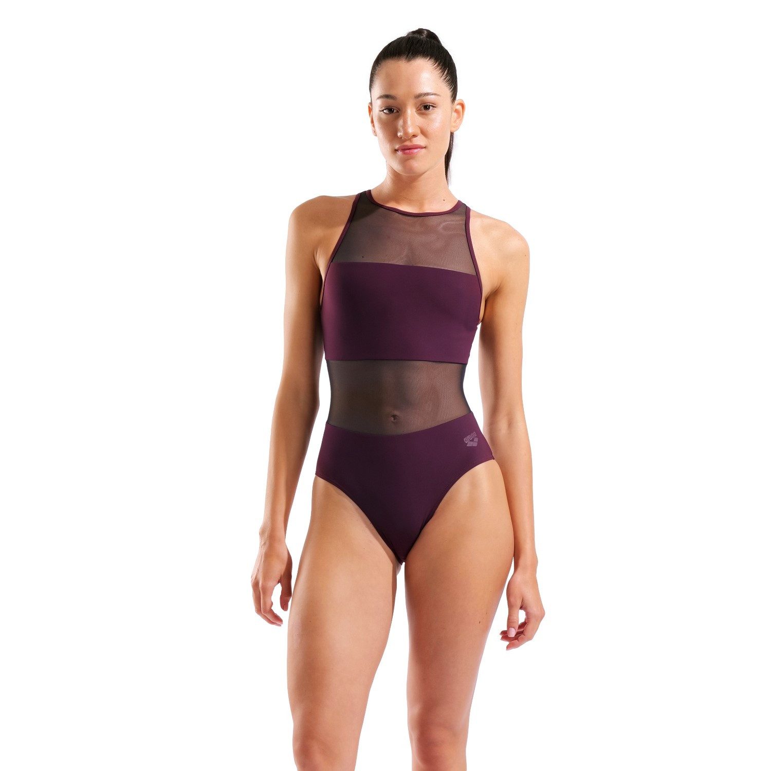 Arena Badeanzug Mesh Panels Swimsuit Vent Back