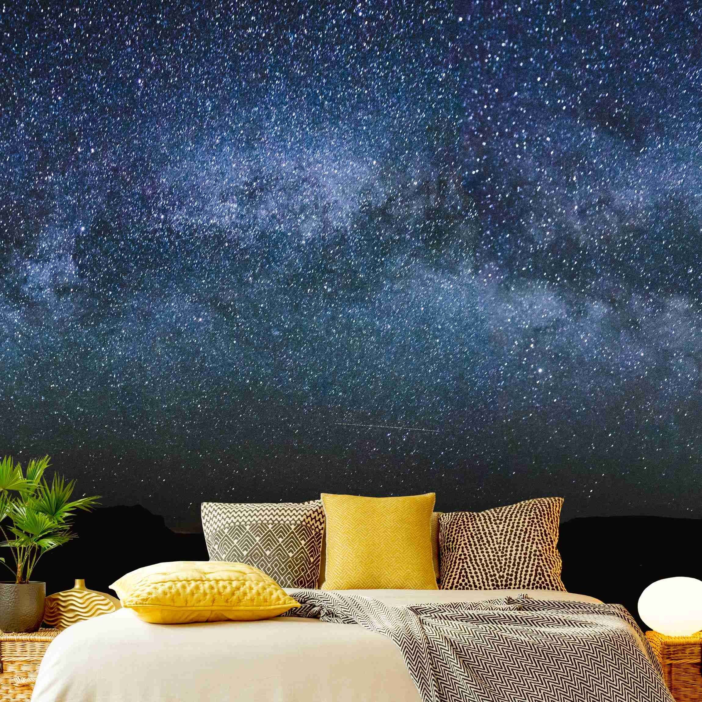 Bilderdepot24 Fototapete Natur Leuchtende Sternenhimmels Weltall günstig online kaufen
