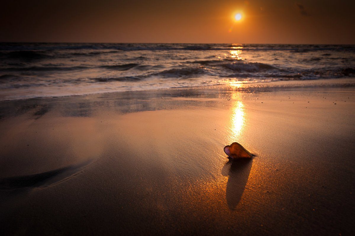 Tropischer Sonnenuntergang Fototapete Papermoon Strand