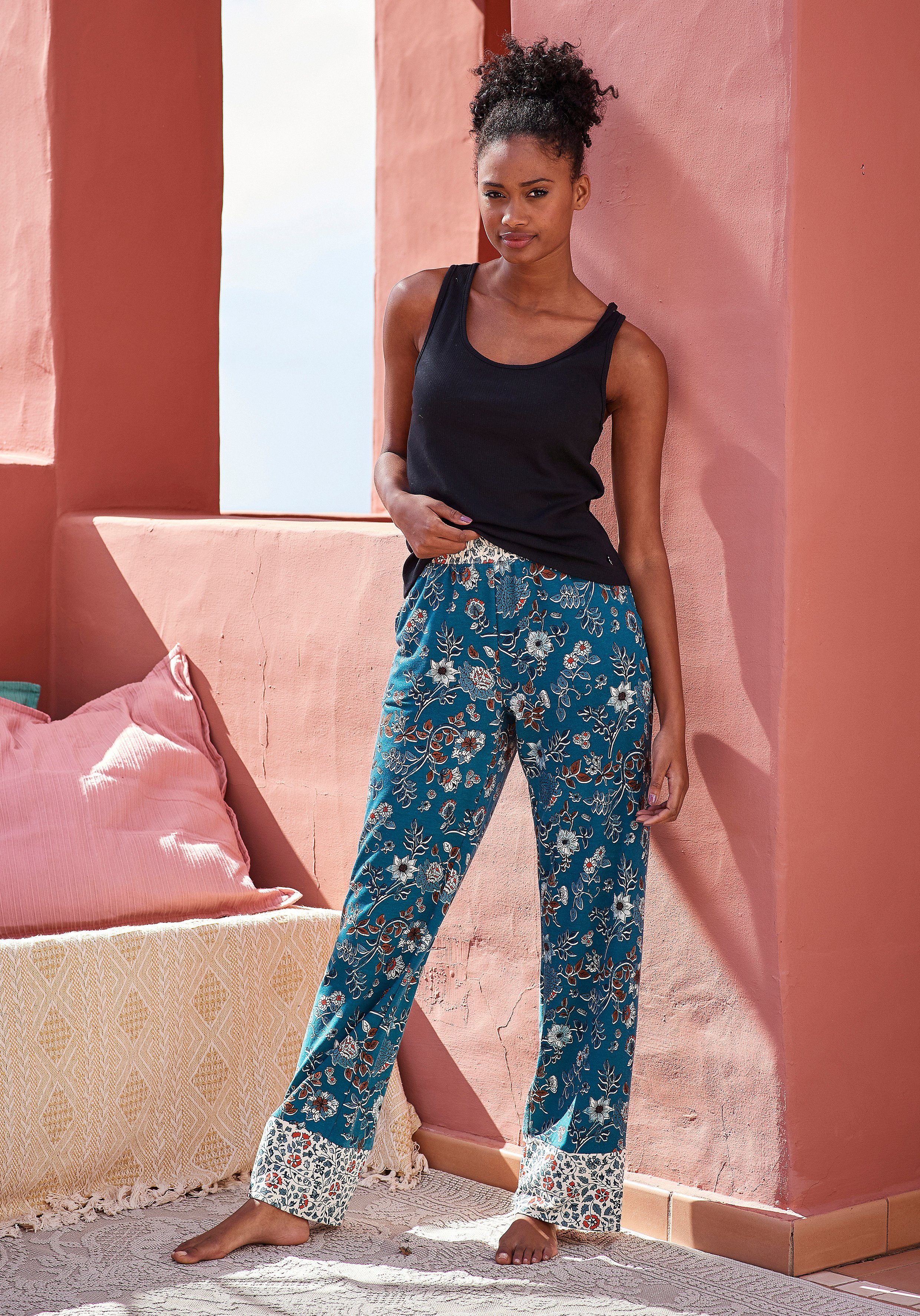 LASCANA Pyjamaoberteil aus Rippstrick